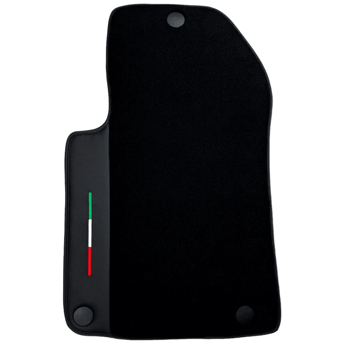 Black Floor Mats For Ferrari 599 Coupe 2006-2012 Italian Edition with Leather
