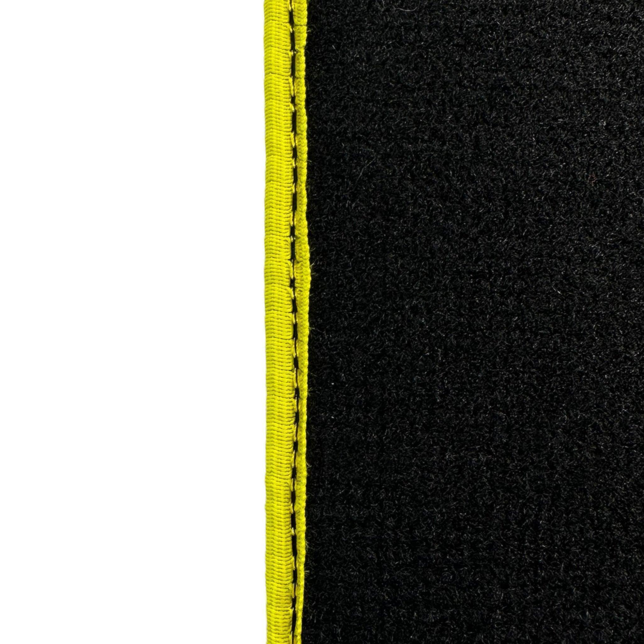 Black Floor Mats for Ferrari 812 GTS (2019-2023) with Leather - AutoWin