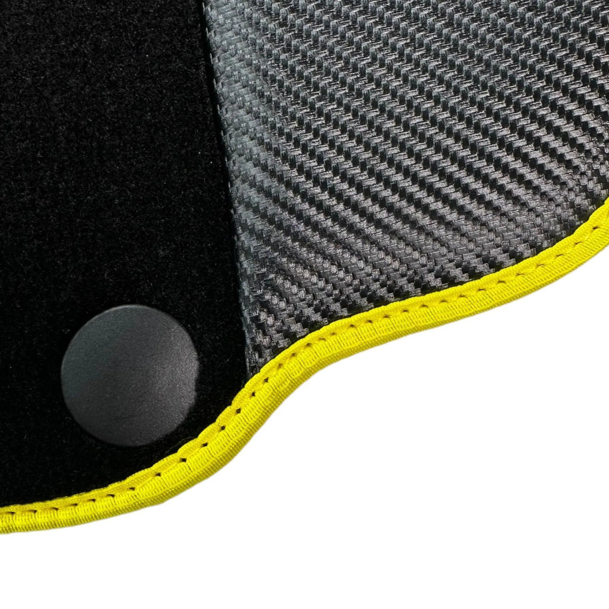 Black Floor Mats for Ferrari 812 Superfast (2018-2023) with Carbon Leather