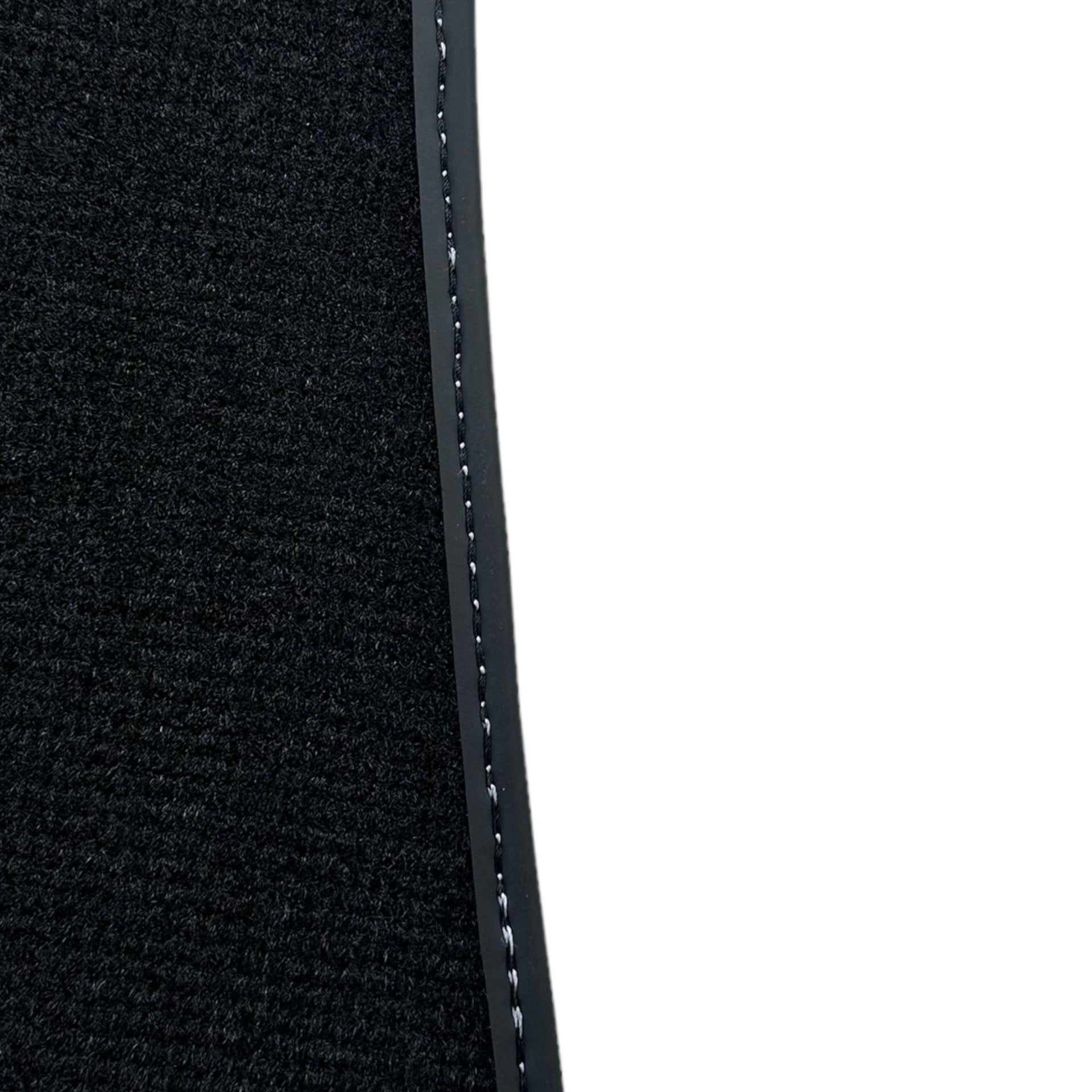 Black Floor Mats for Ferrari F12 Berlinetta (2012-2022) with Carbon Leather - AutoWin