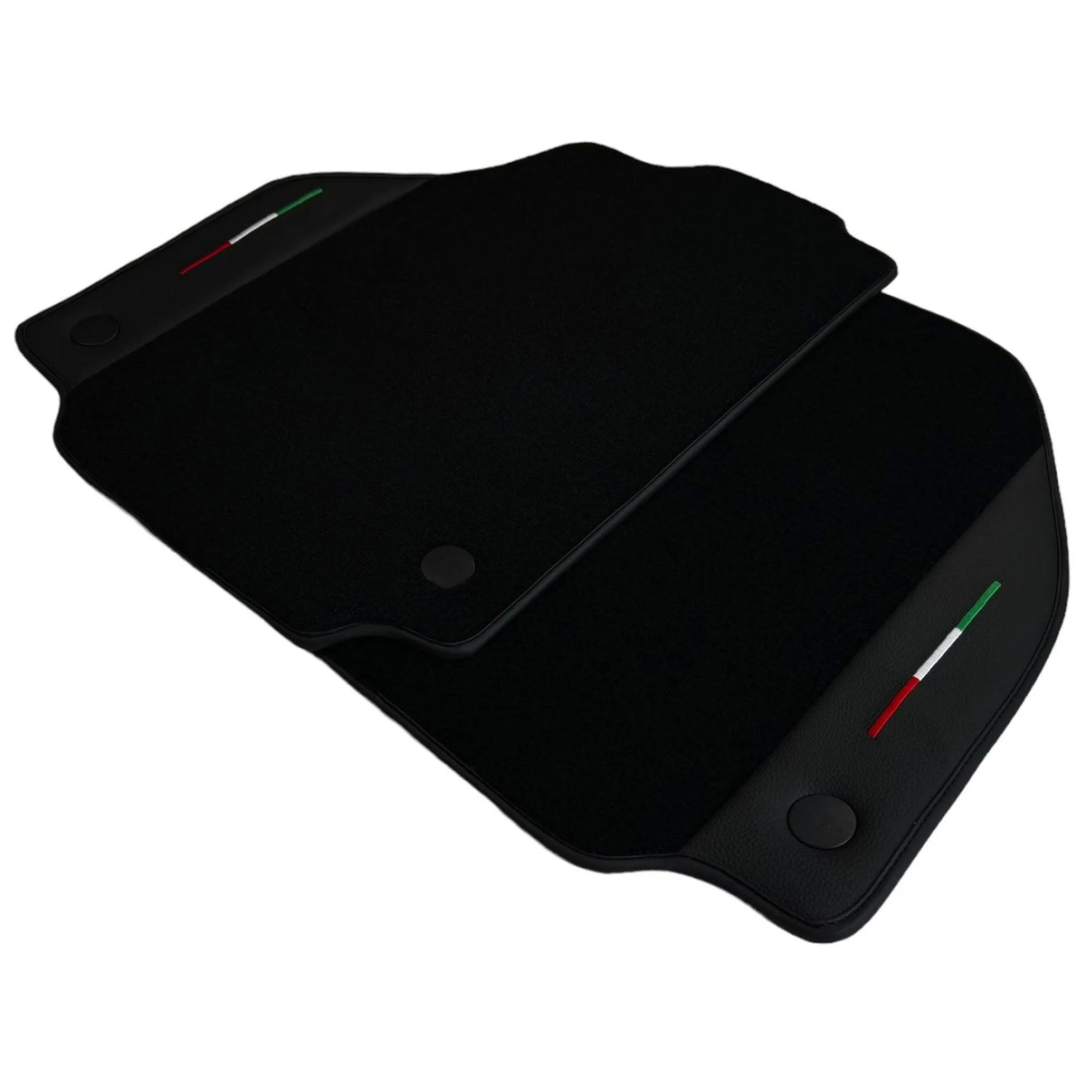 Black Floor Mats for Ferrari F8 Spider (2019-2023) with Leather