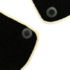 Black Floor Mats for Ferrari Roma (2021-2024) with Leather