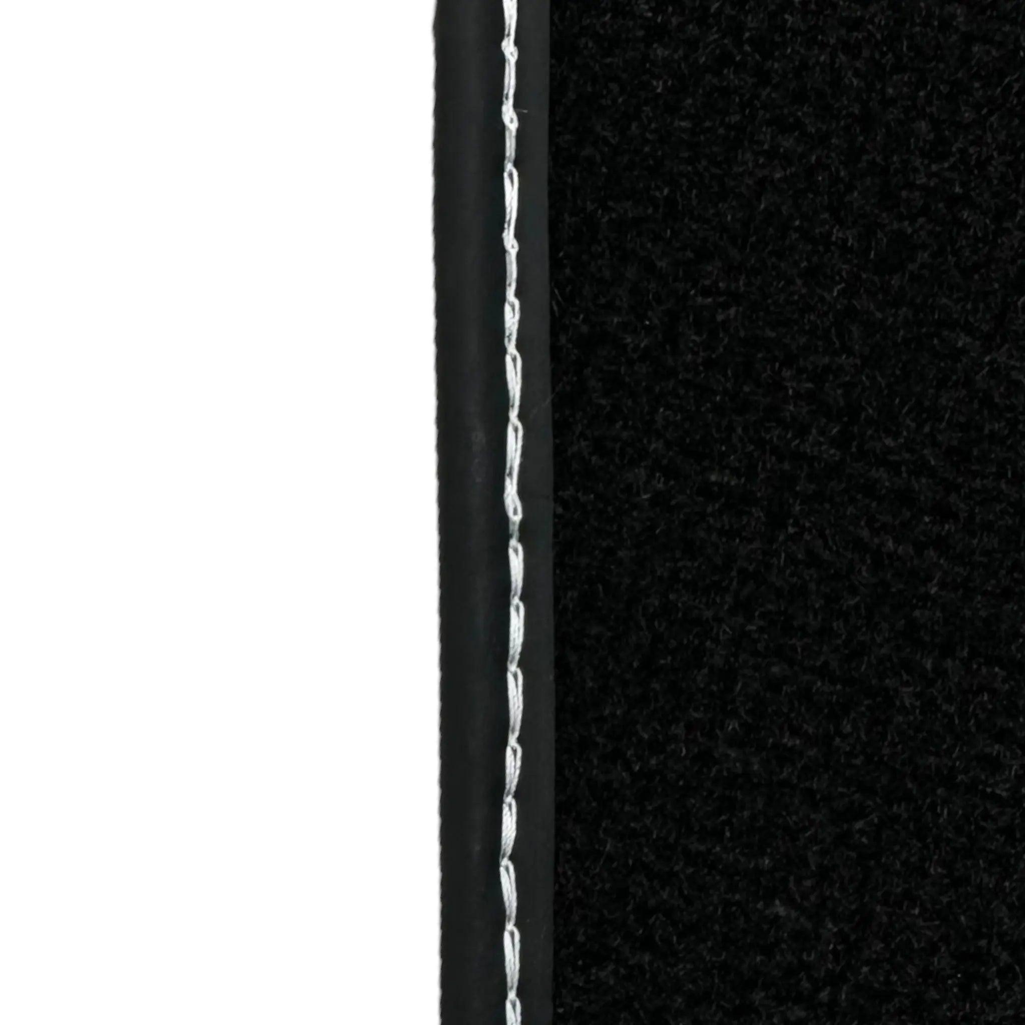 Black Floor Mats for Fiat 500 (2008-2013) | Black Trim - AutoWin