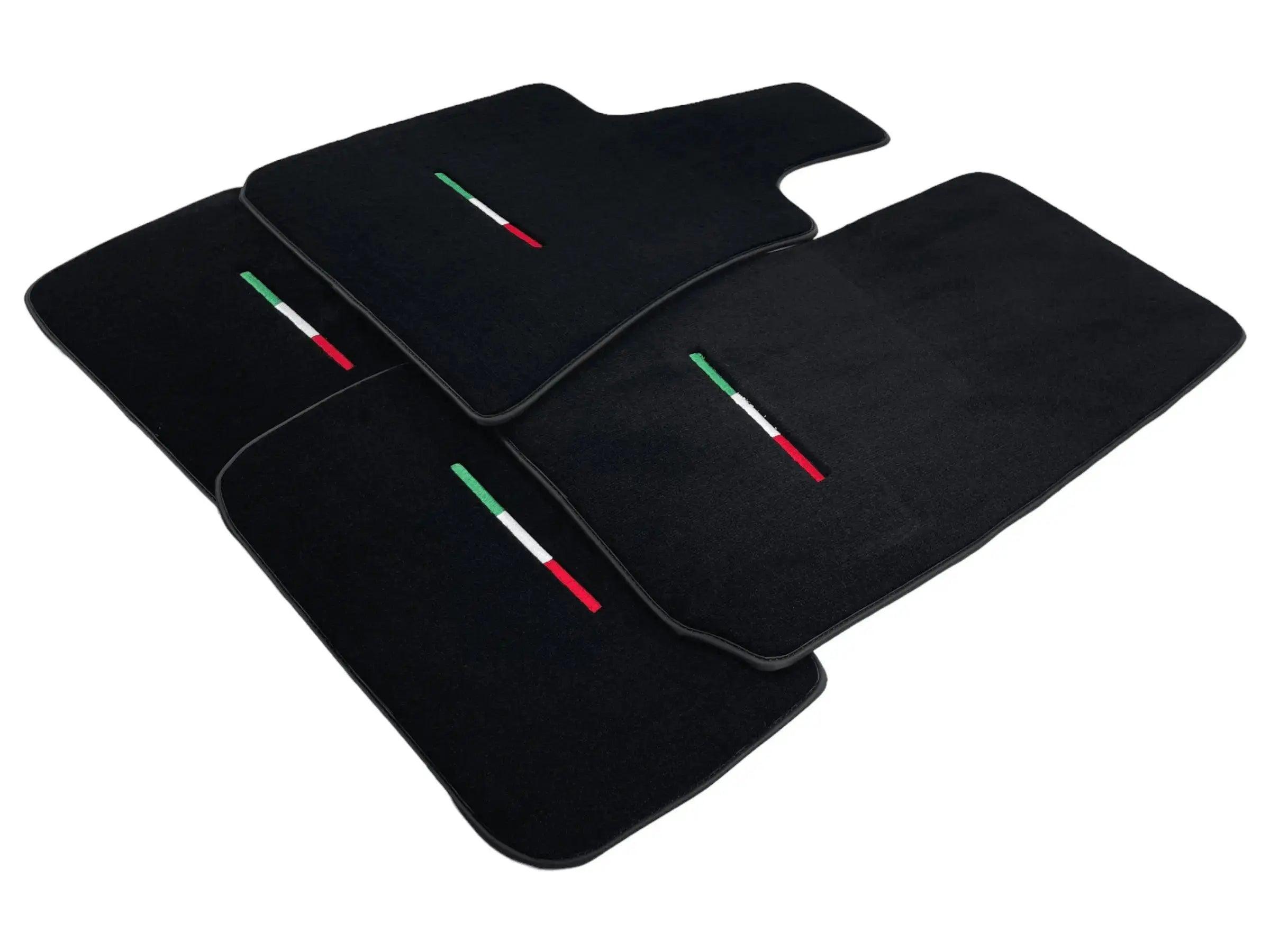 Black Floor Mats For Maserati Coupé (2001-2007) Italy Edition - AutoWin
