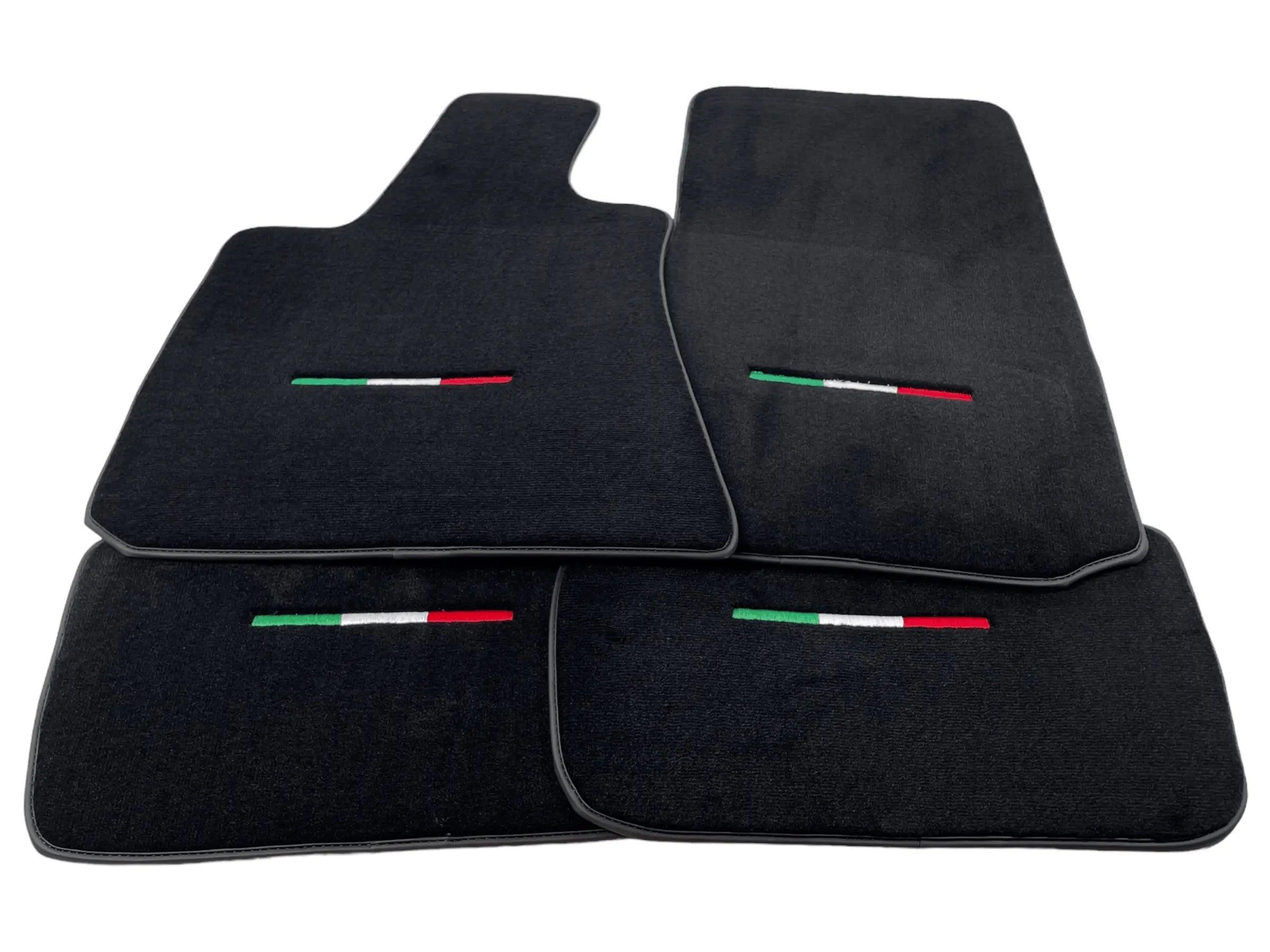Black Floor Mats For Maserati Ghibli 2013-2022 Italy Edition - AutoWin