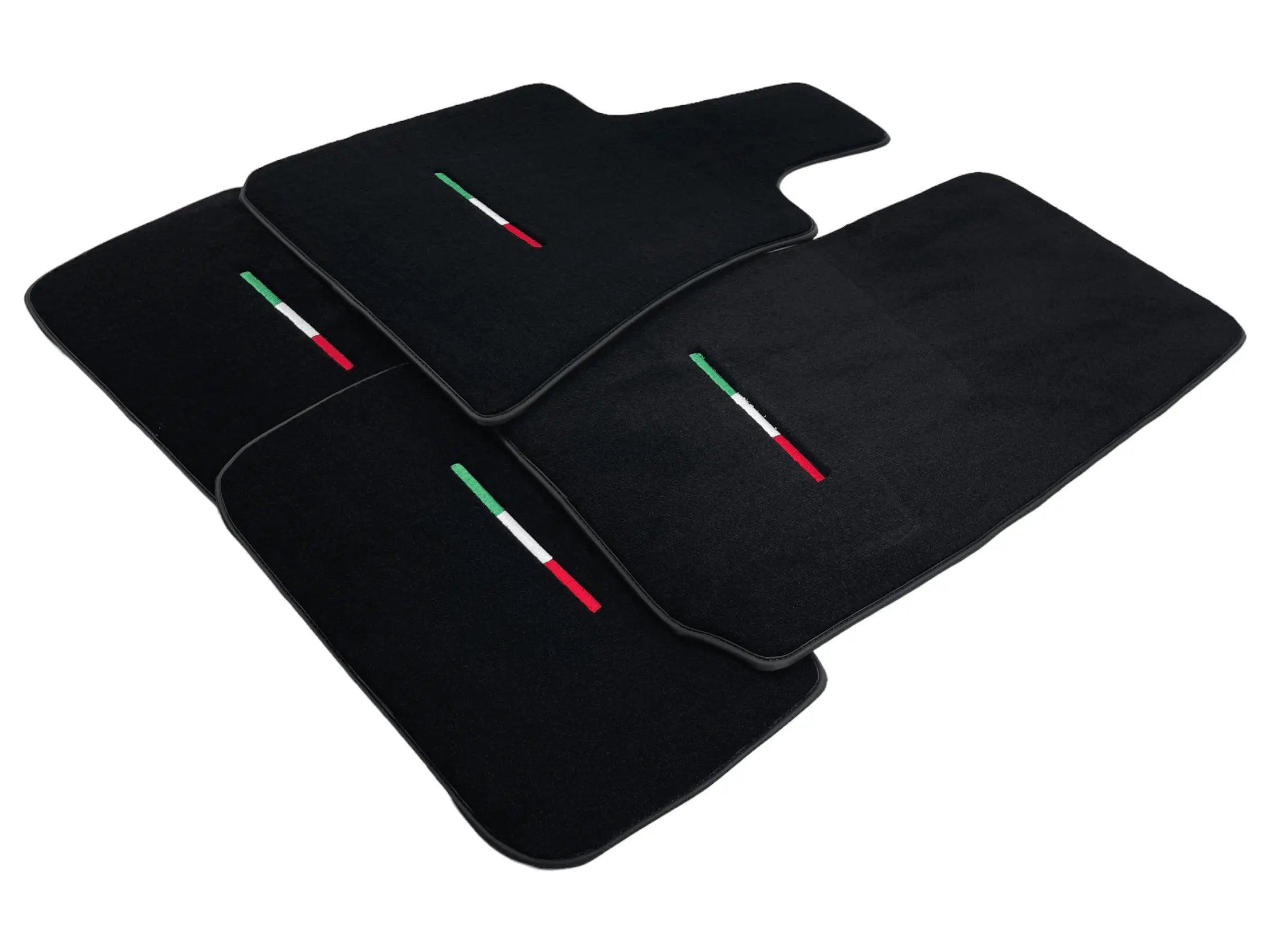 Black Floor Mats For Maserati Ghibli 2013-2022 Italy Edition - AutoWin