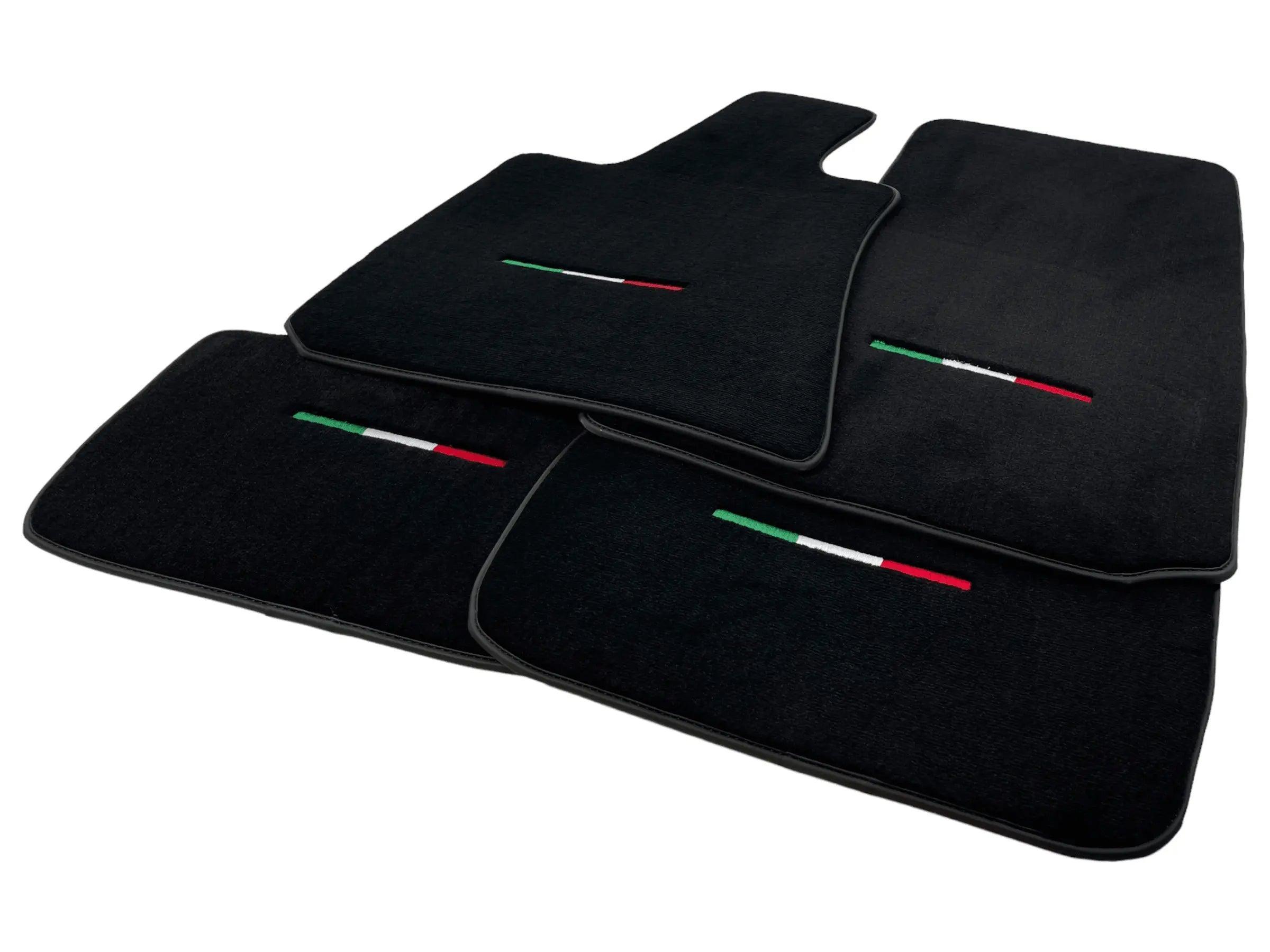 Black Floor Mats For Maserati Ghibli 2013-2022 Italy Edition - AutoWin