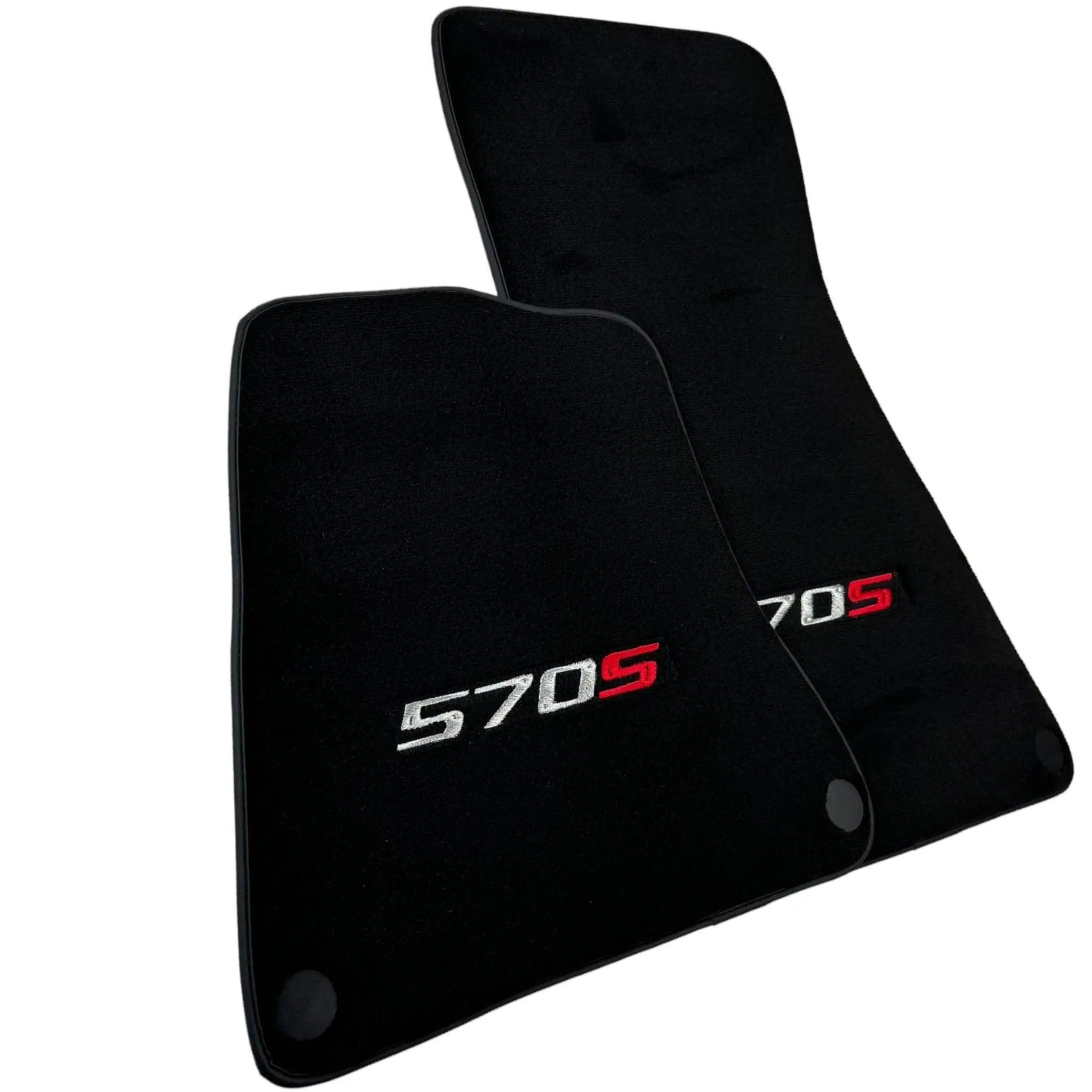 Black Floor Mats for McLaren 570S Tailored Carpets Set AutoWin - AutoWin