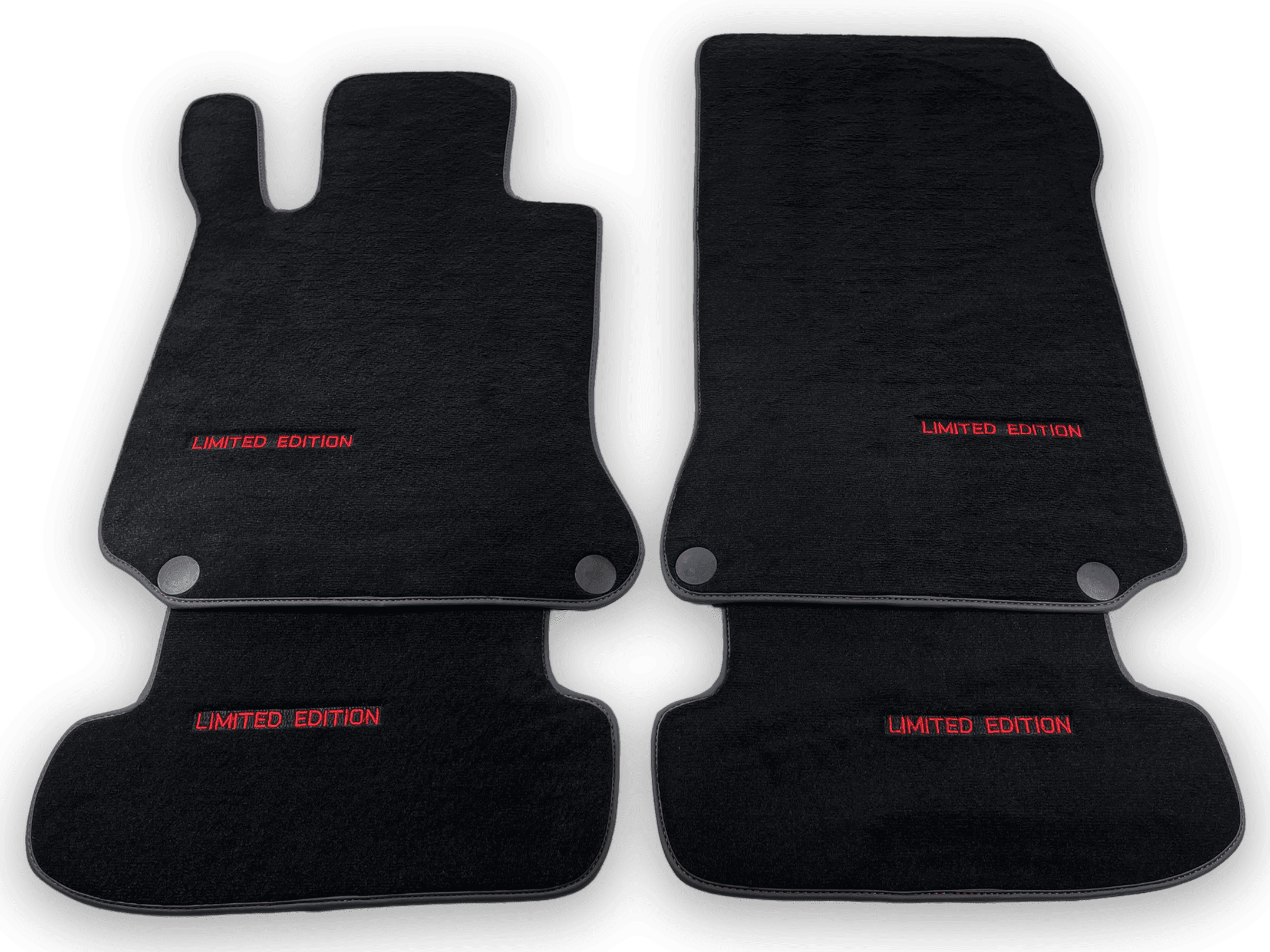Black Floor Mats For Mercedes Benz C-Class W203 Sedan 4Matic (2000-2007) | Limited Edition - AutoWin