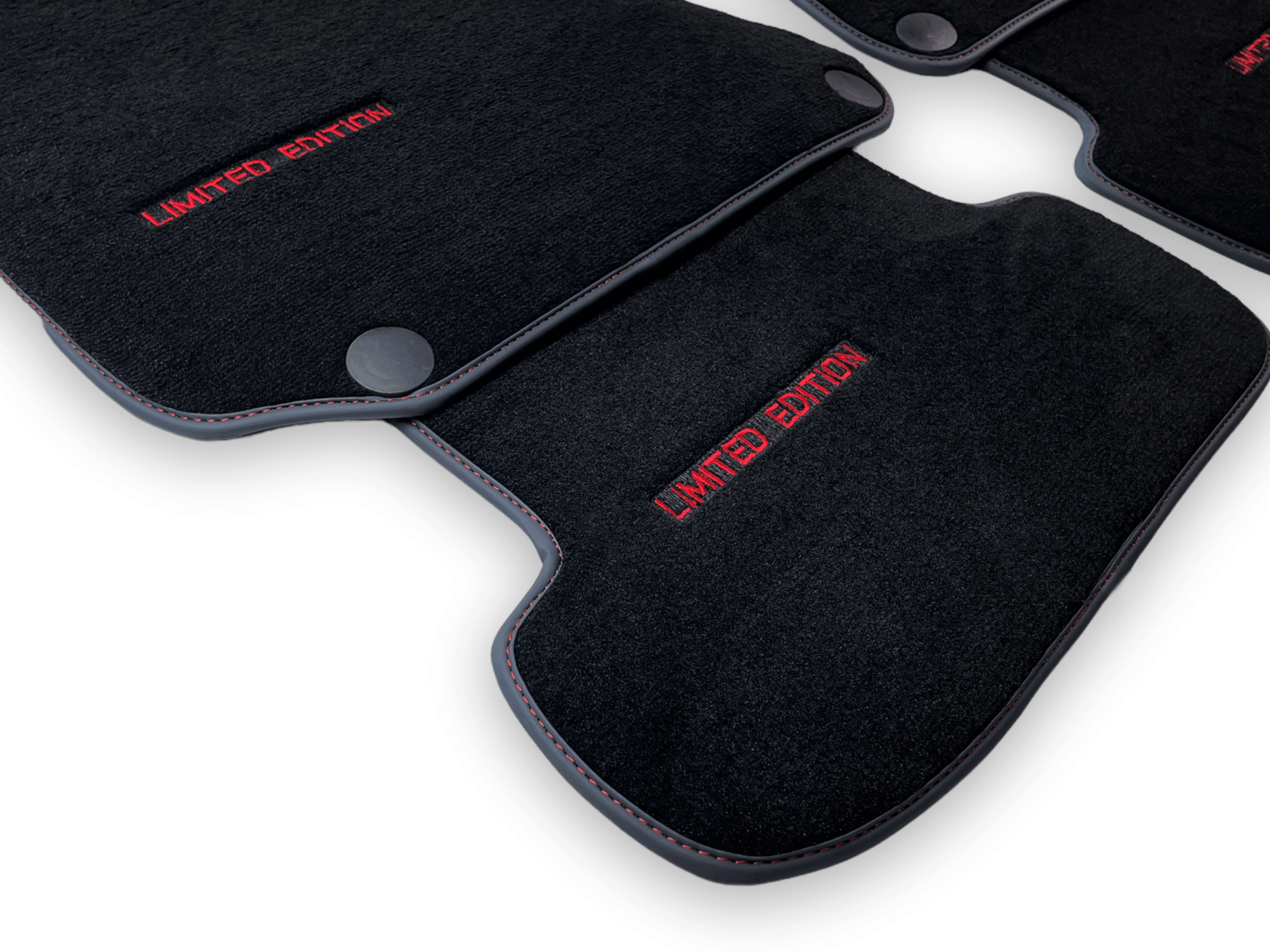 Black Floor Mats For Mercedes Benz C-Class W203 Sedan 4Matic (2000-2007) | Limited Edition - AutoWin