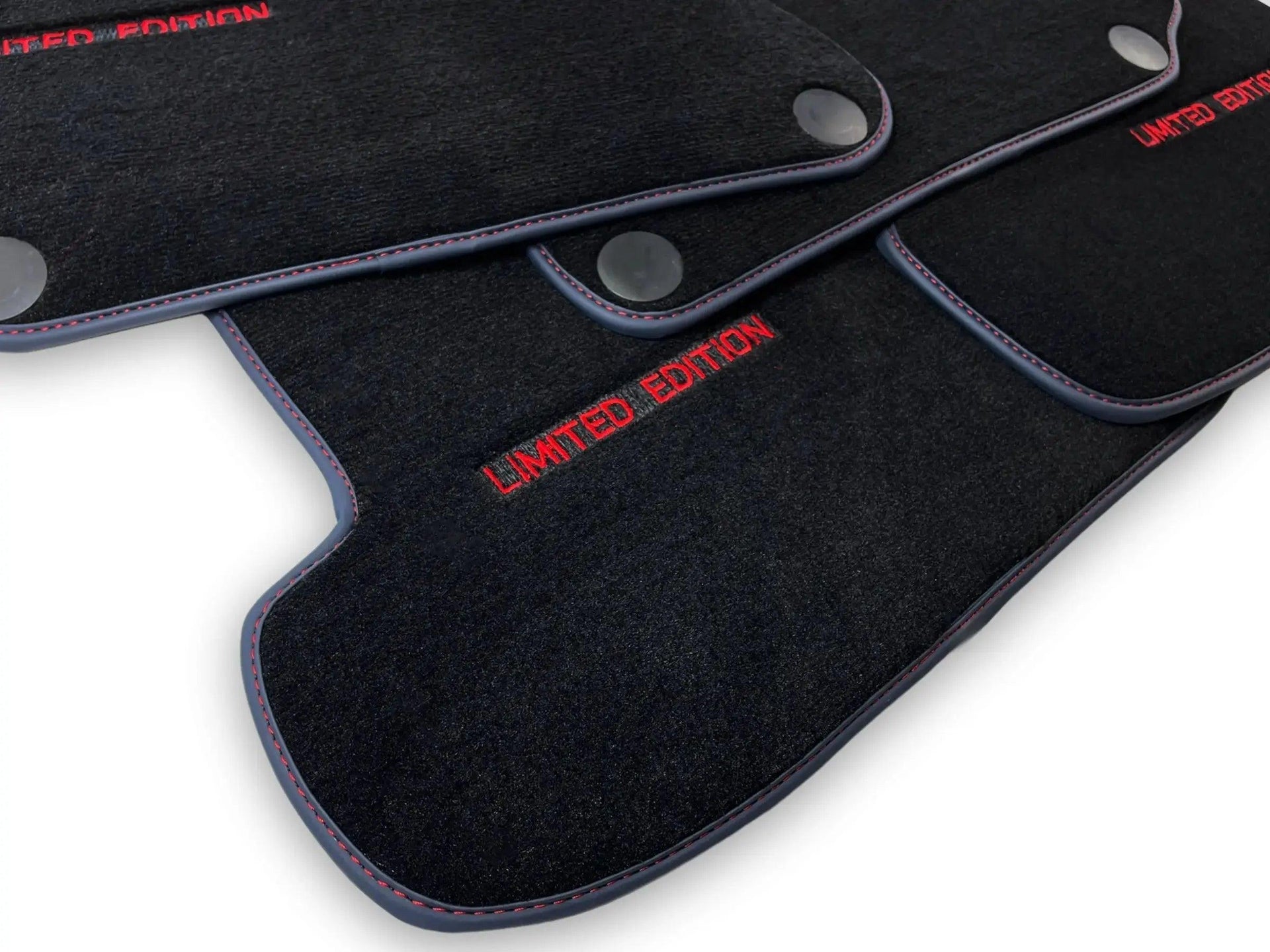 Black Floor Mats For Mercedes Benz E-Class A207 Convertible Facelift (2013-2017) | Limited Edition - AutoWin