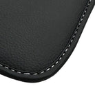 Black Floor Mats for Mercedes Benz E-Class W213 Sedan (2020-2023) Hybrid | "NO STEPS" Fluorescent Logo - AutoWin