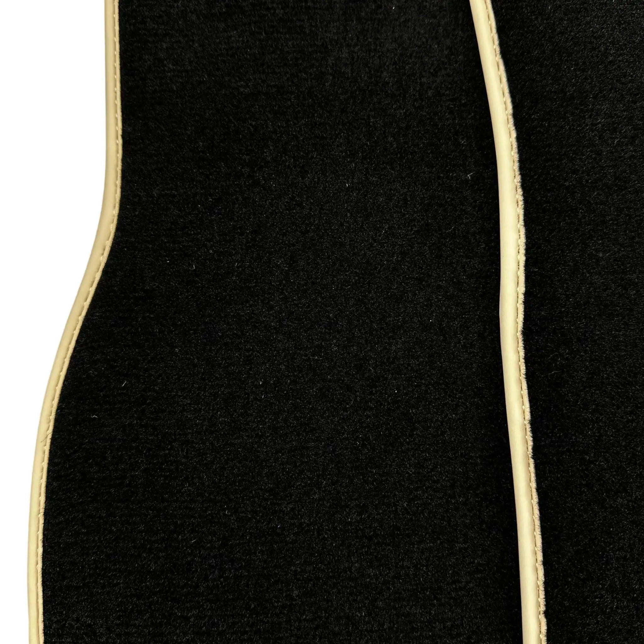 Black Floor Mats For Mercedes-Benz SLK-Class R171 (2004-2011) Beige Trim - AutoWin