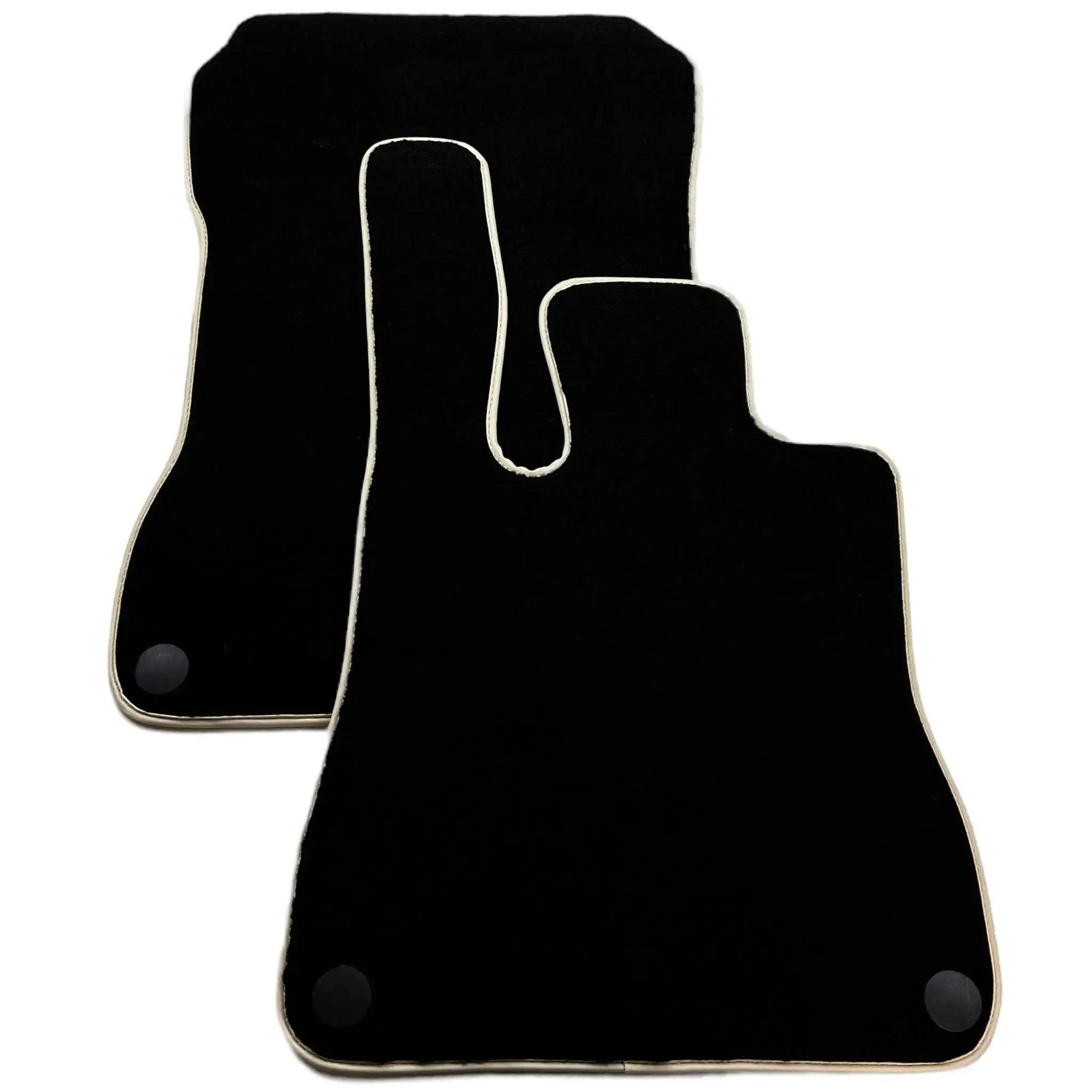 Black Floor Mats For Mercedes-Benz SLK-Class R171 (2004-2011) Beige Trim - AutoWin