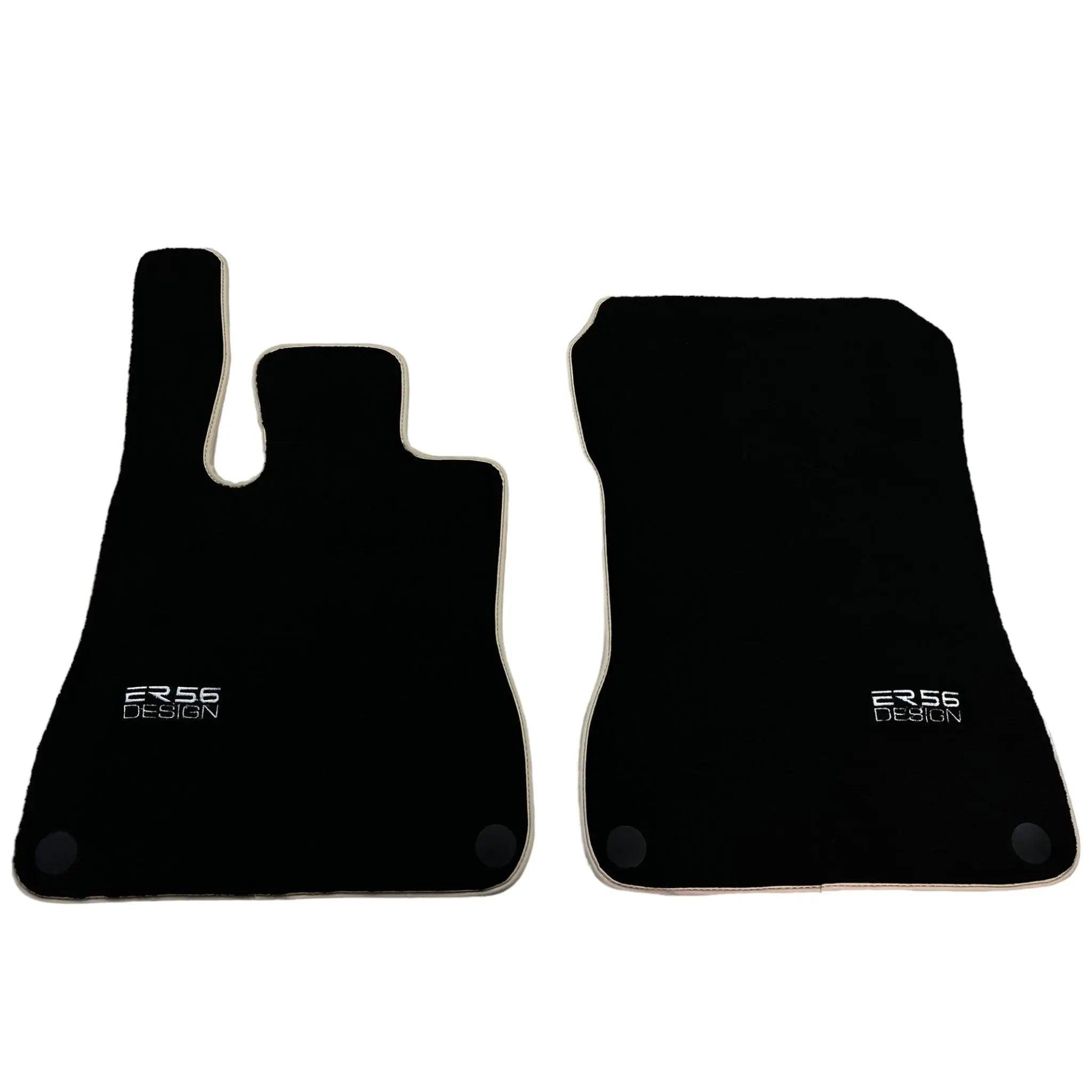 Black Floor Mats For Mercedes-Benz SLK-Class R172 (2011-2023) ER56 Design - AutoWin