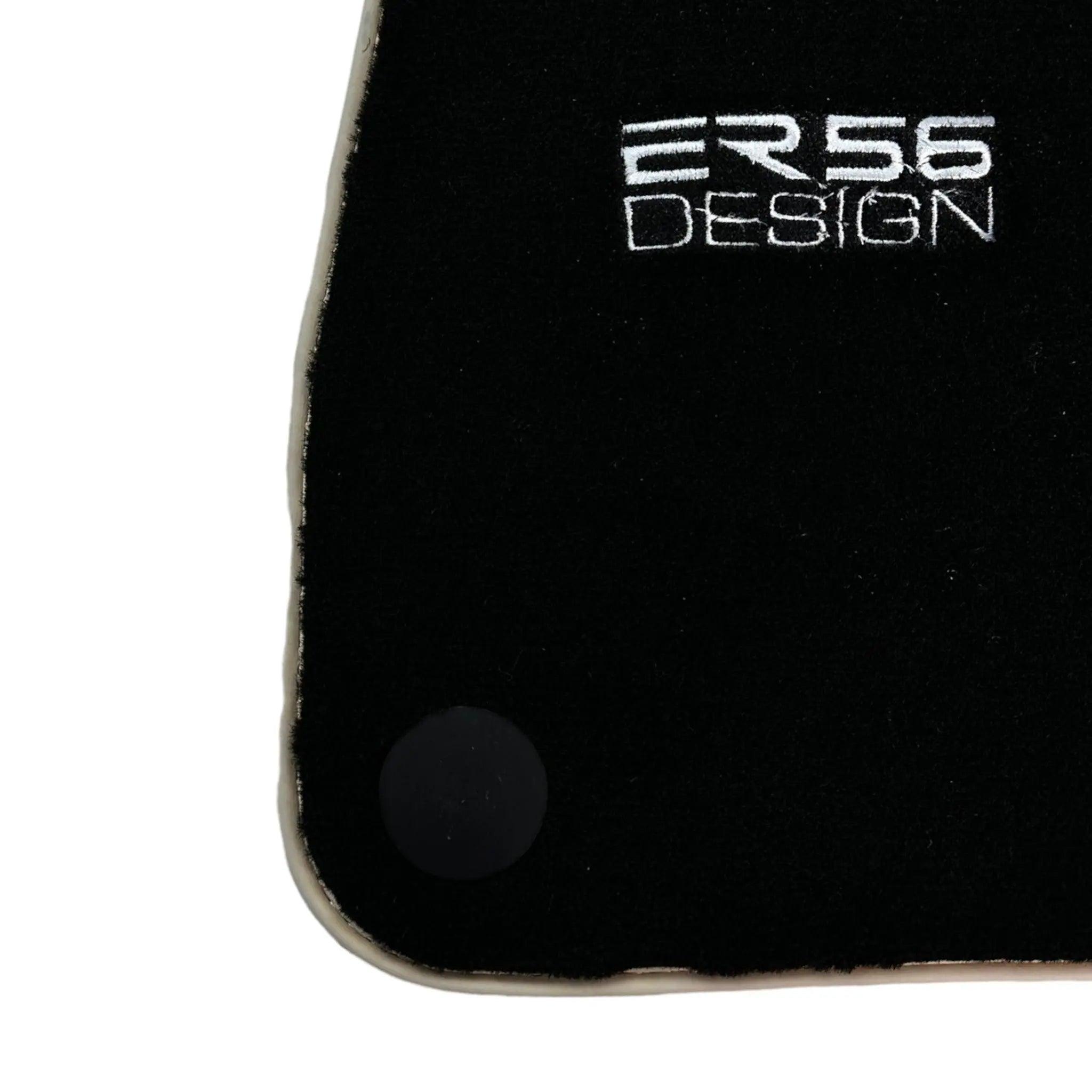 Black Floor Mats For Mercedes-Benz SLK-Class R172 (2011-2023) ER56 Design - AutoWin