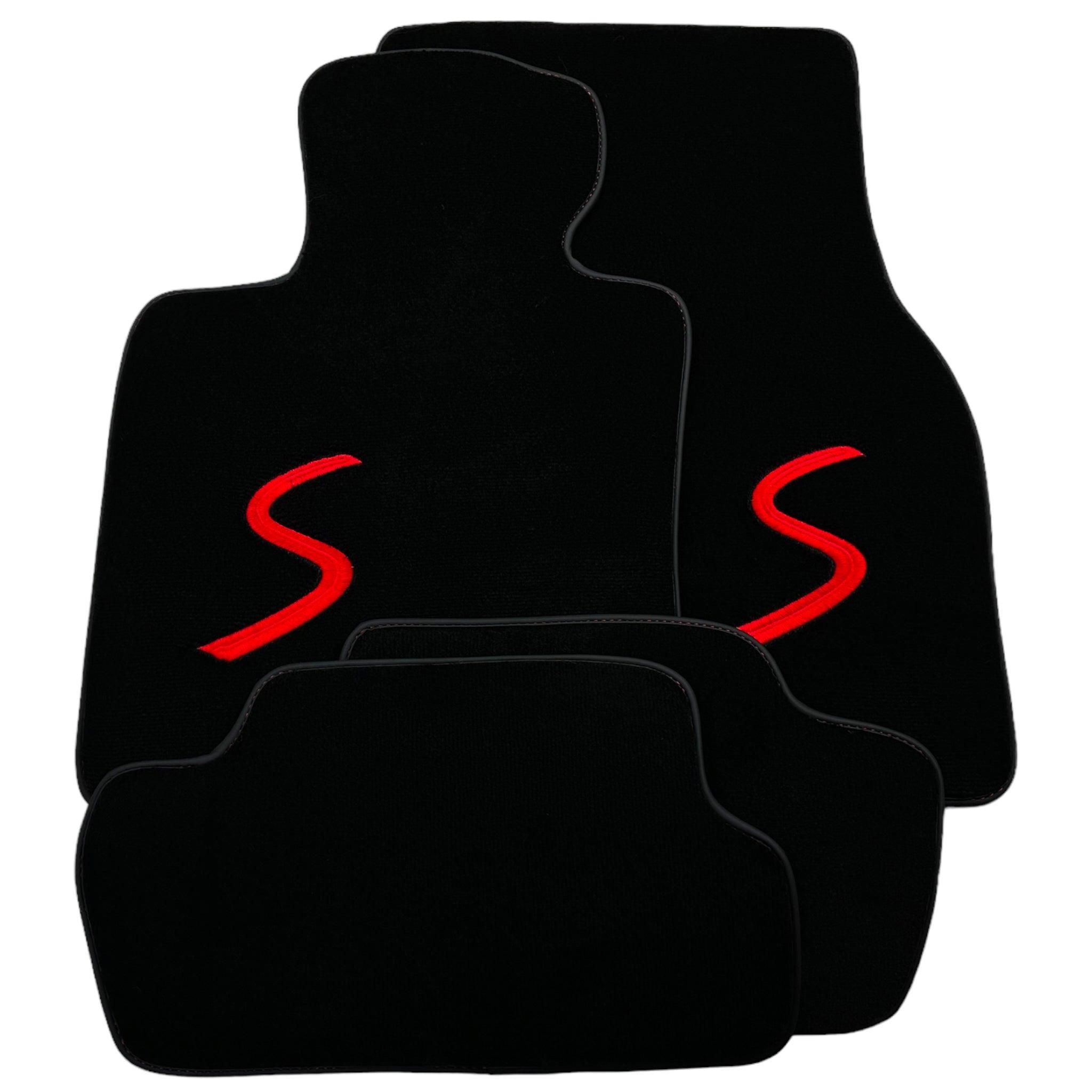 Black Floor Mats for Mini Cooper / One R53 (2001-2007) Cooper S - AutoWin