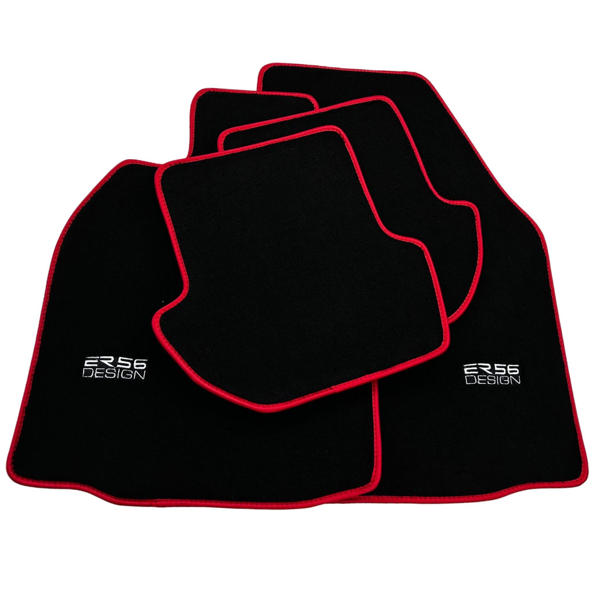 Black Floor Mats for Porsche 911 - 997 (2004-2012) ER56 Design - AutoWin