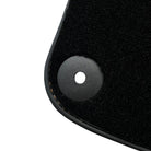 Black Floor Mats for Porsche Cayenne (2010-2018) with Orange Alcantara Leather ER56 Design - AutoWin