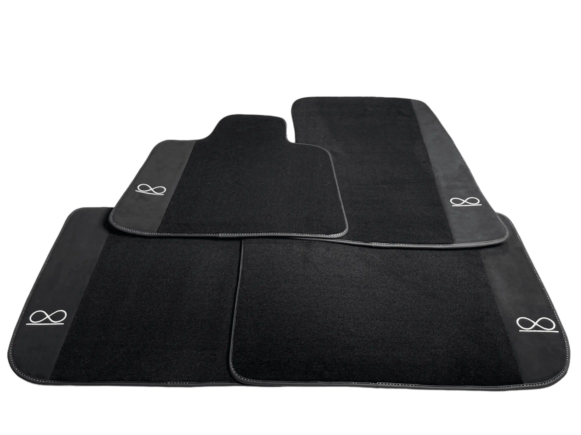 Black Floor Mats For Rolls Royce Black Badge Cullinan - AutoWin
