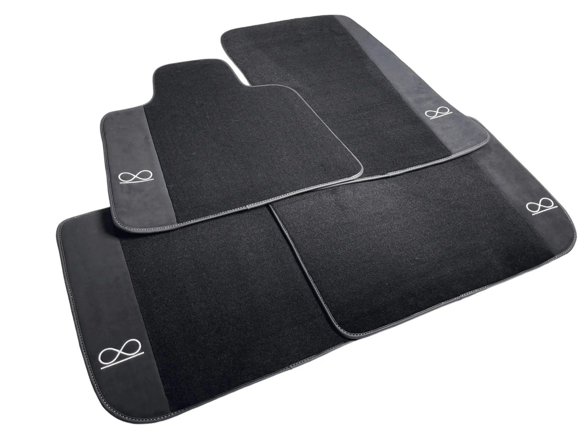 Black Floor Mats For Rolls Royce Black Badge Cullinan - AutoWin