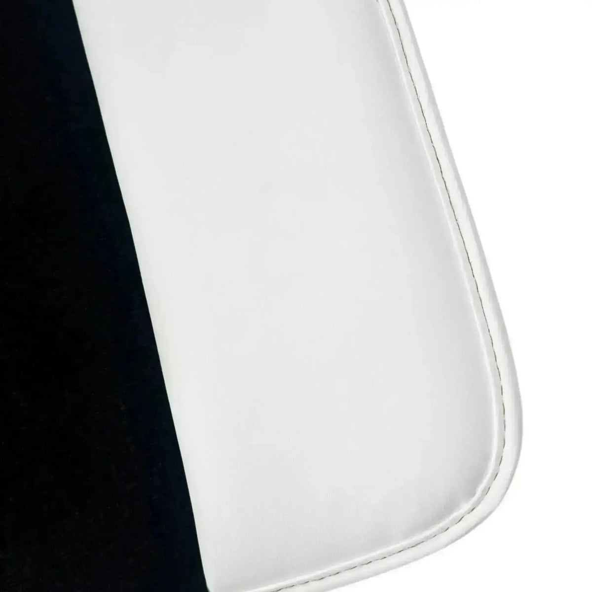 Black Floor Mats for Rolls Royce Phantom Drophead Coupe 2007-2016 with White Leather | White Trim
