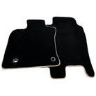 Black Floor Mats for Toyota Camry (2017-2023) Beige Trim - AutoWin