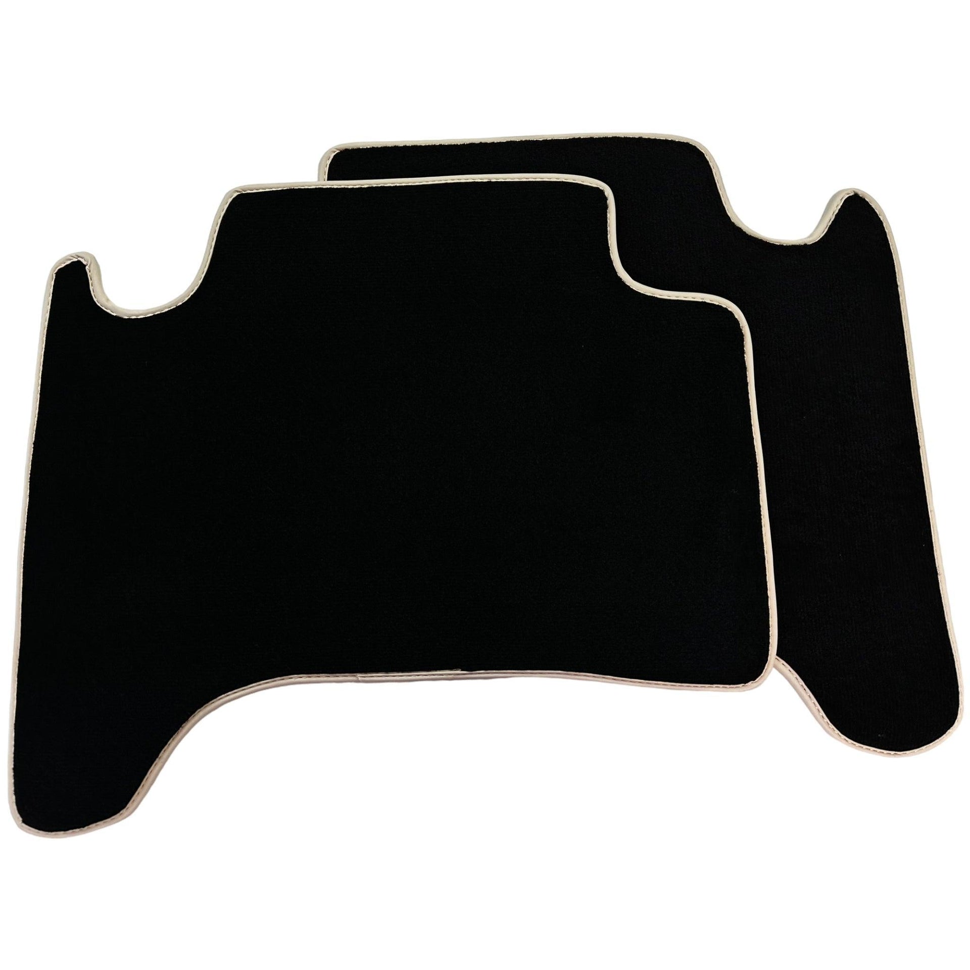 Black Floor Mats For Toyota Land Cruiser 120 (2002-2009) Beige Trim | ER56 Design - AutoWin