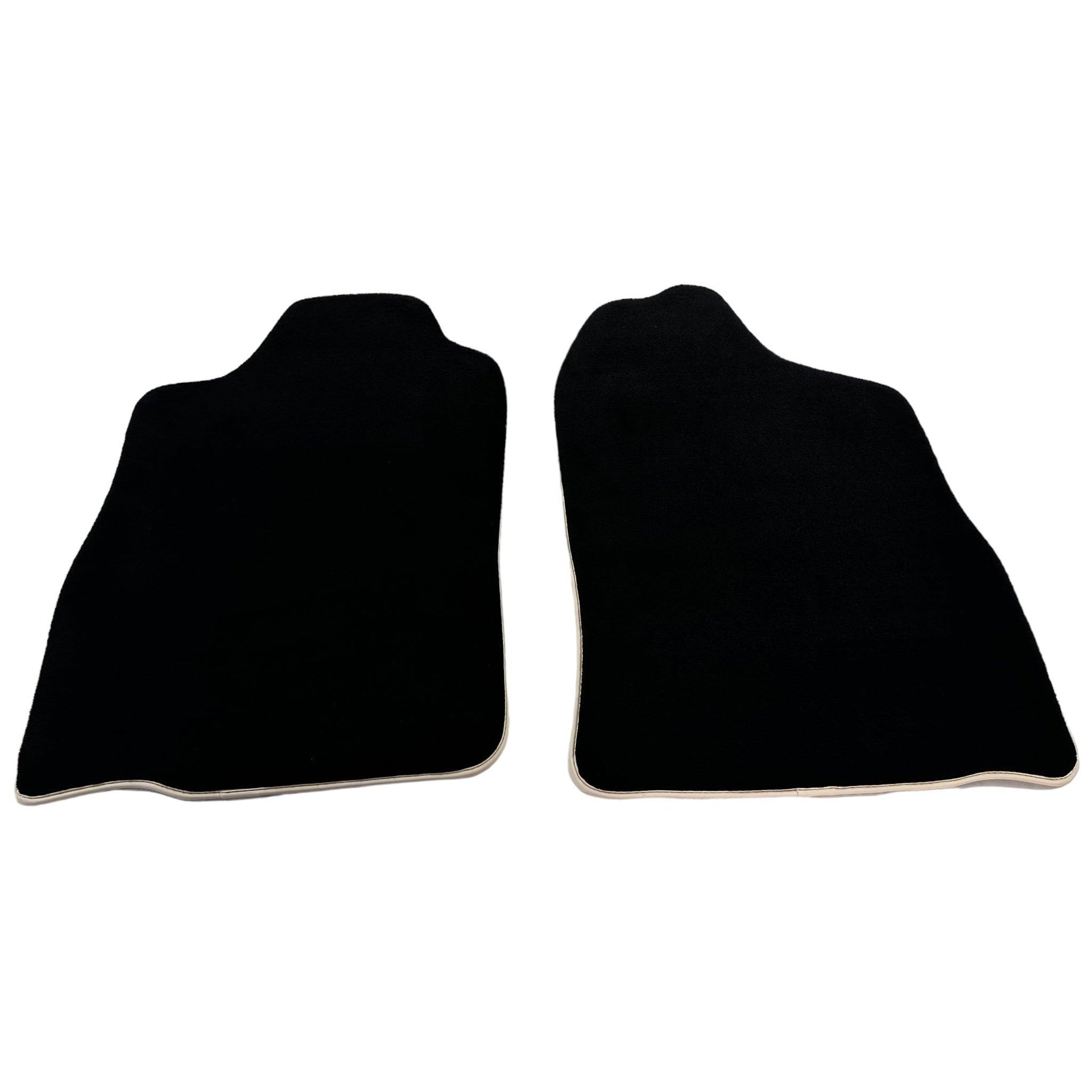 Black Floor Mats For Toyota Land Cruiser 90 (1997-2003) | Beige Trim - AutoWin