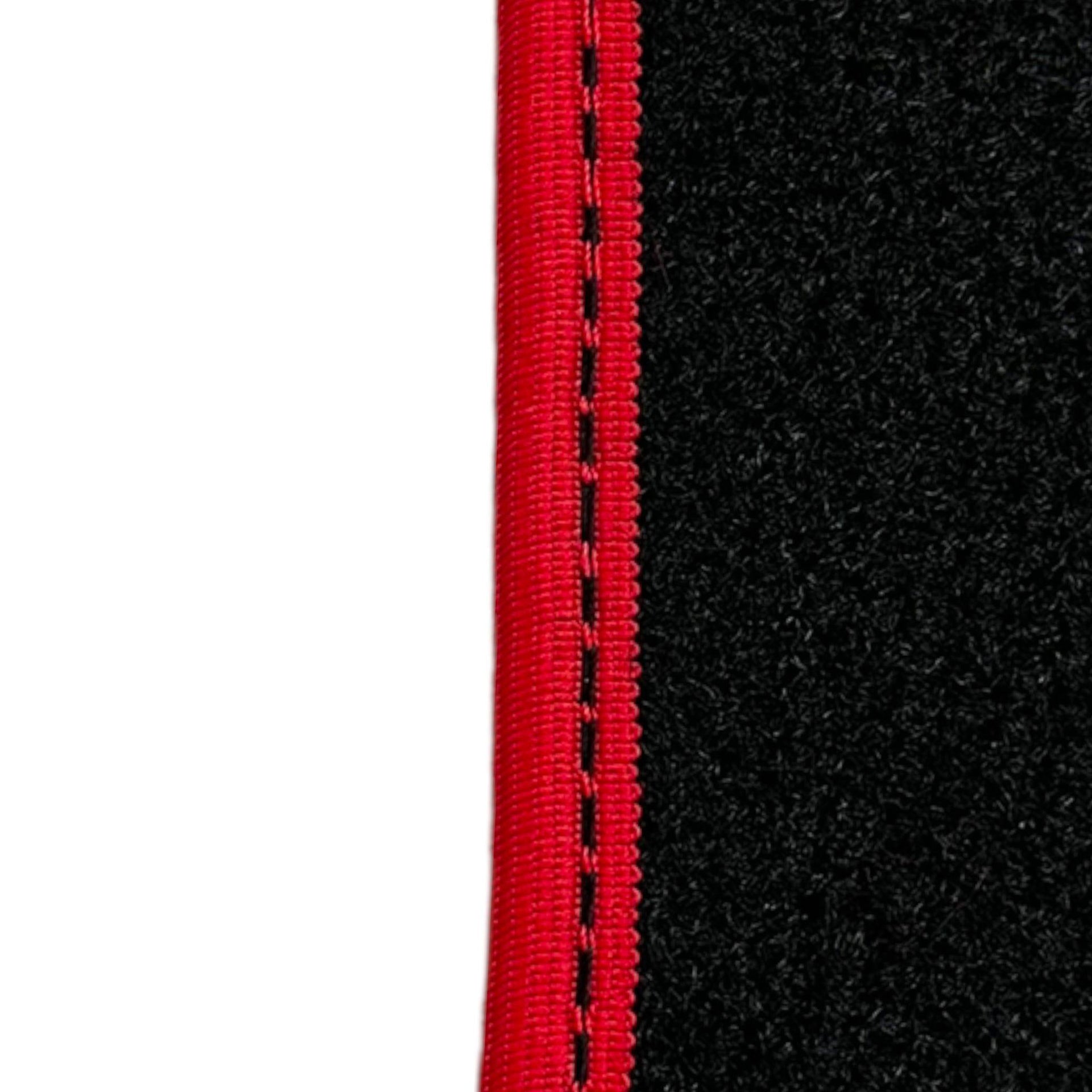 Black Floor Mats For Toyota Land Cruiser 90 (1997-2003) Red Trim | ER56 Design - AutoWin