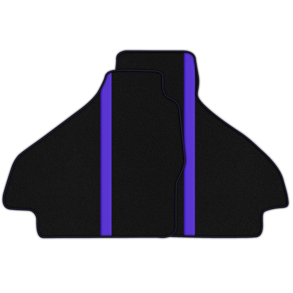 Black Floor Mats with Leather Line for Ferrari 512 TR (1992-1994) - Various Colors