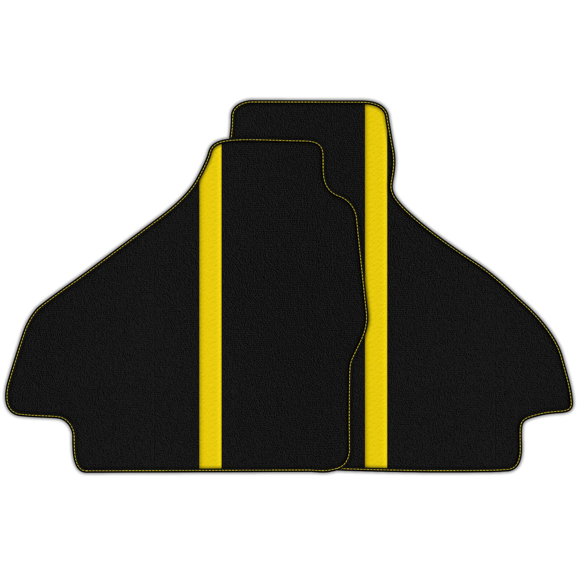 Black Floor Mats with Leather Line for Ferrari 512 TR (1992-1994) - Various Colors