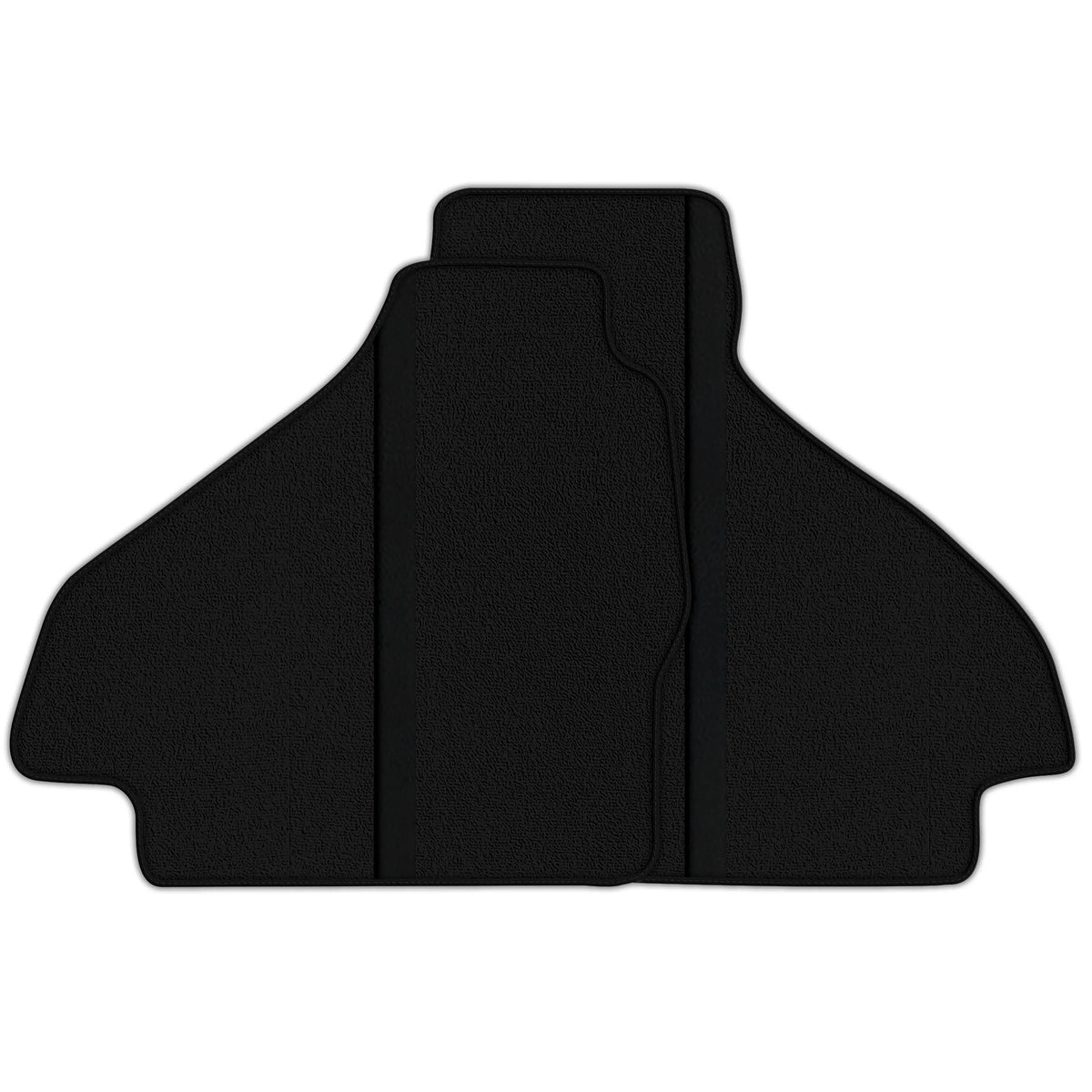 Black Floor Mats with Leather Line for Ferrari 512 TR (1992-1994) - Various Colors