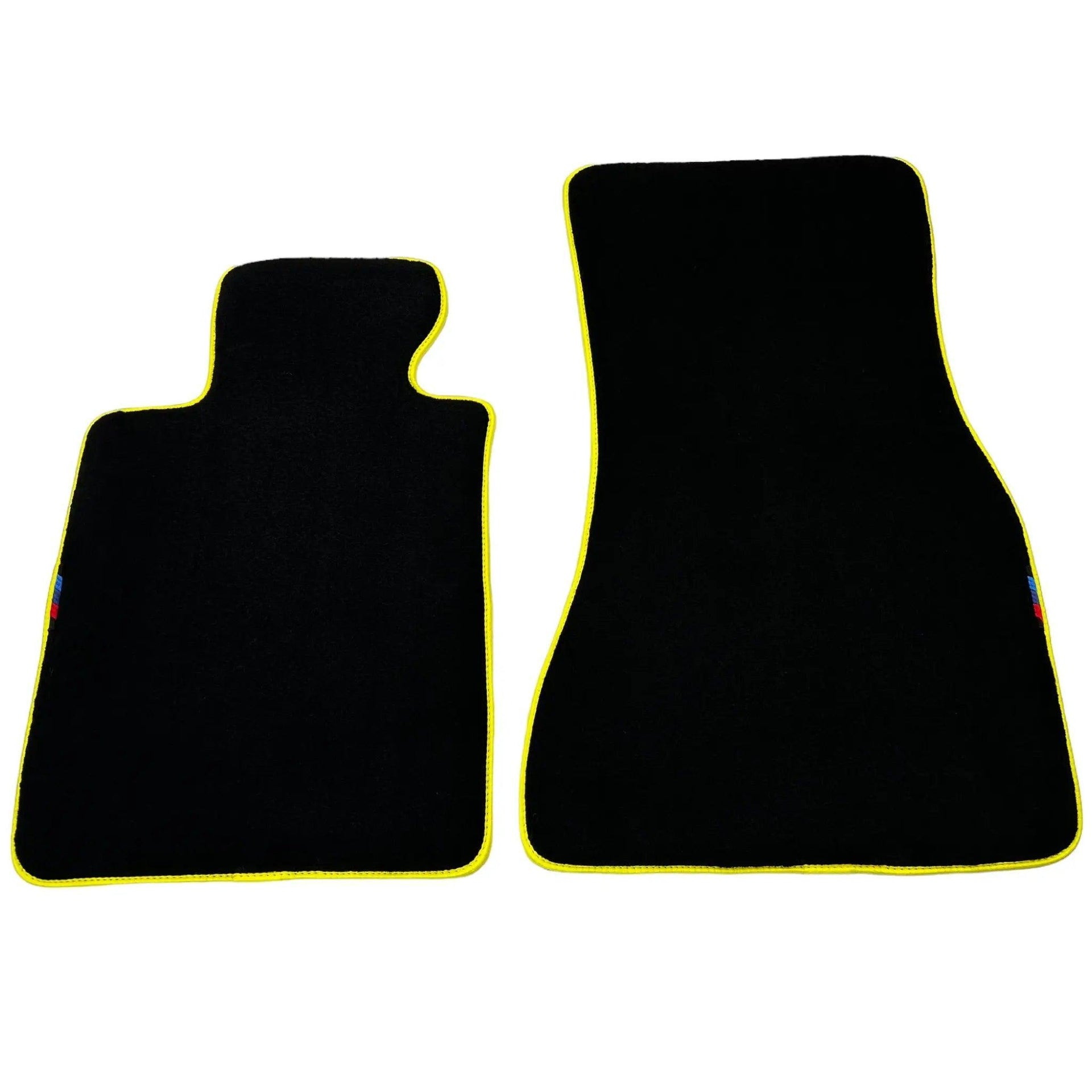 Black Mats For BMW 8 Series E31 2-door Coupe | Yellow Trim - AutoWin