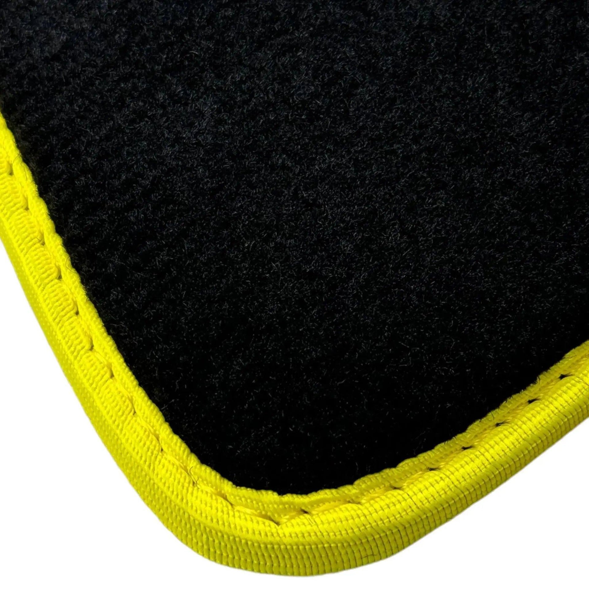 Black Mats For BMW M5 E60 | Fighter Jet Edition | Yellow Trim - AutoWin