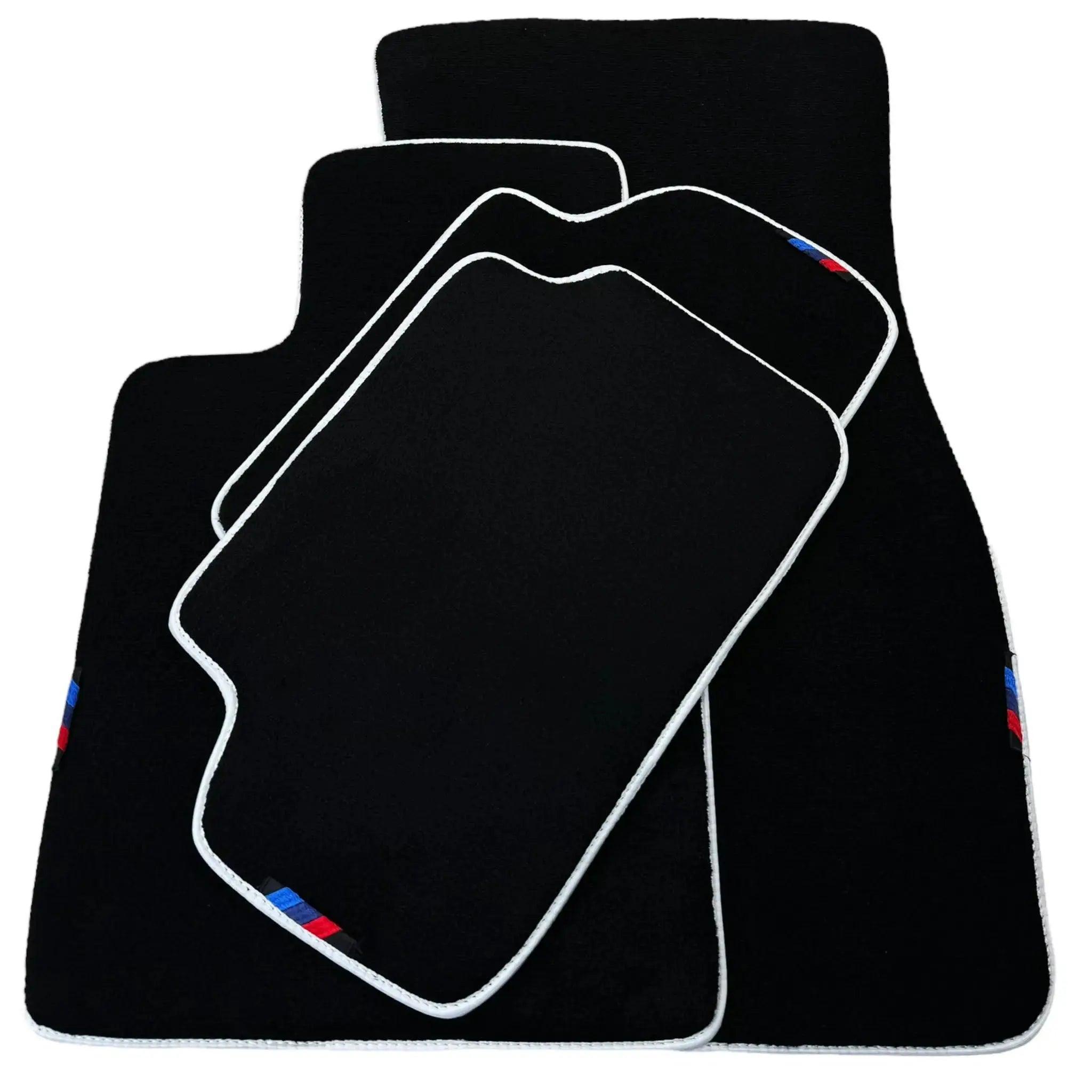 Black Mats For BMW M6 F12 Convertible | White Trim - AutoWin