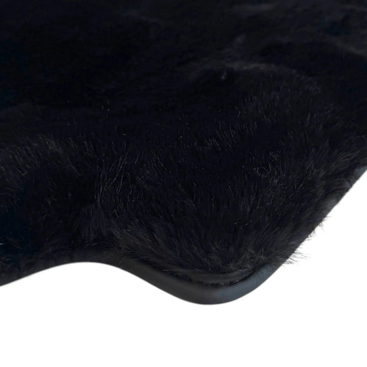 Black Sheepskin Floor Mats for Ferrari 458 Italia (2009-2015)