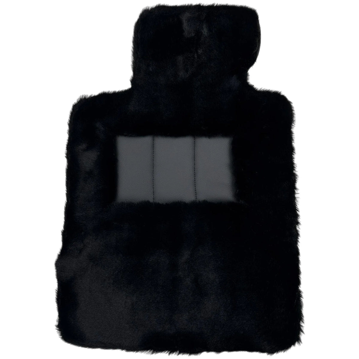 Black Sheepskin Floor Mats for Rolls-Royce Ghost Series I (2010–2020) No Steps Edition