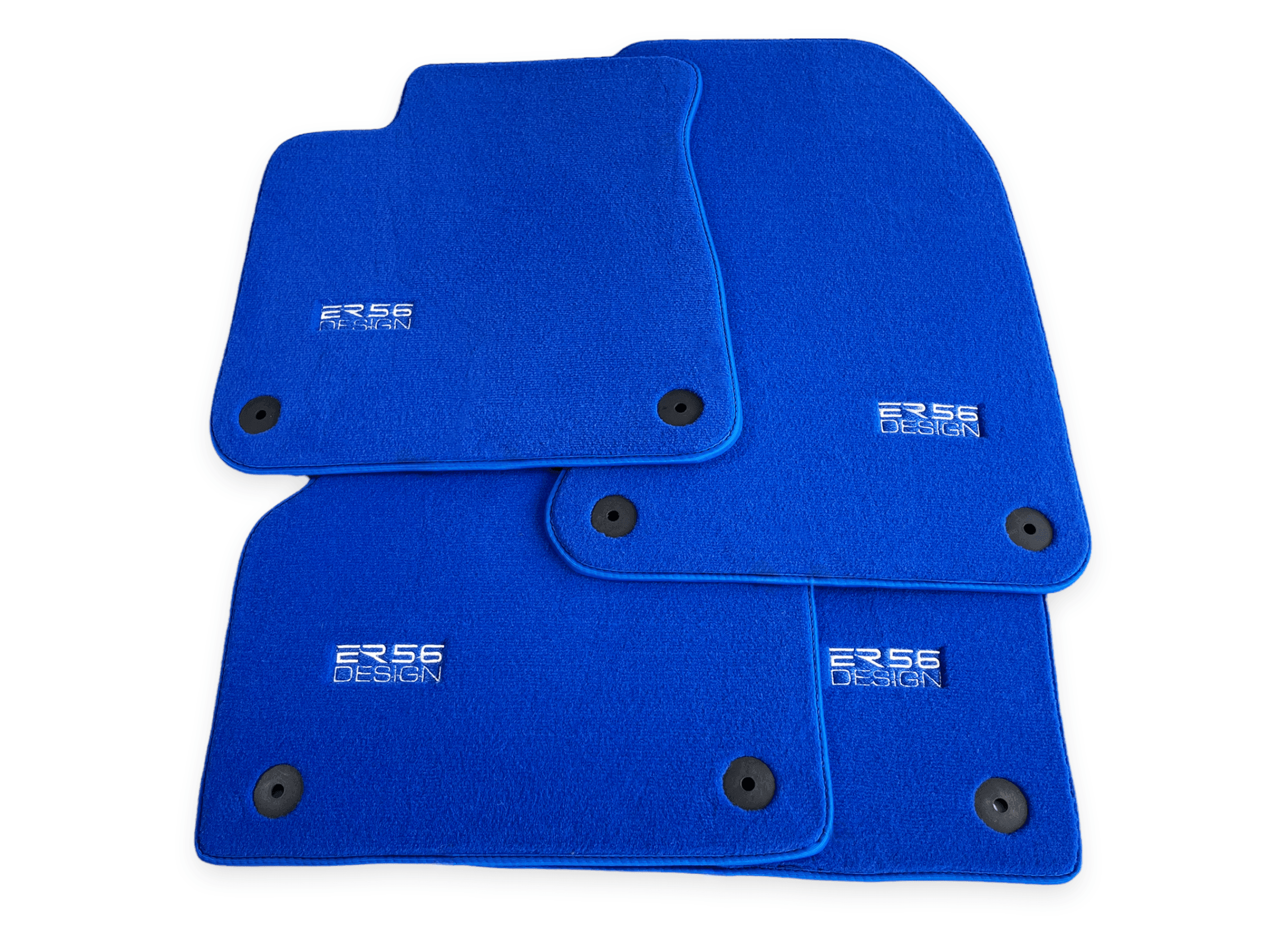 Blue Floor Mats for Audi A1 3-door Hatchback 2010-2018 | ER56 Design - AutoWin