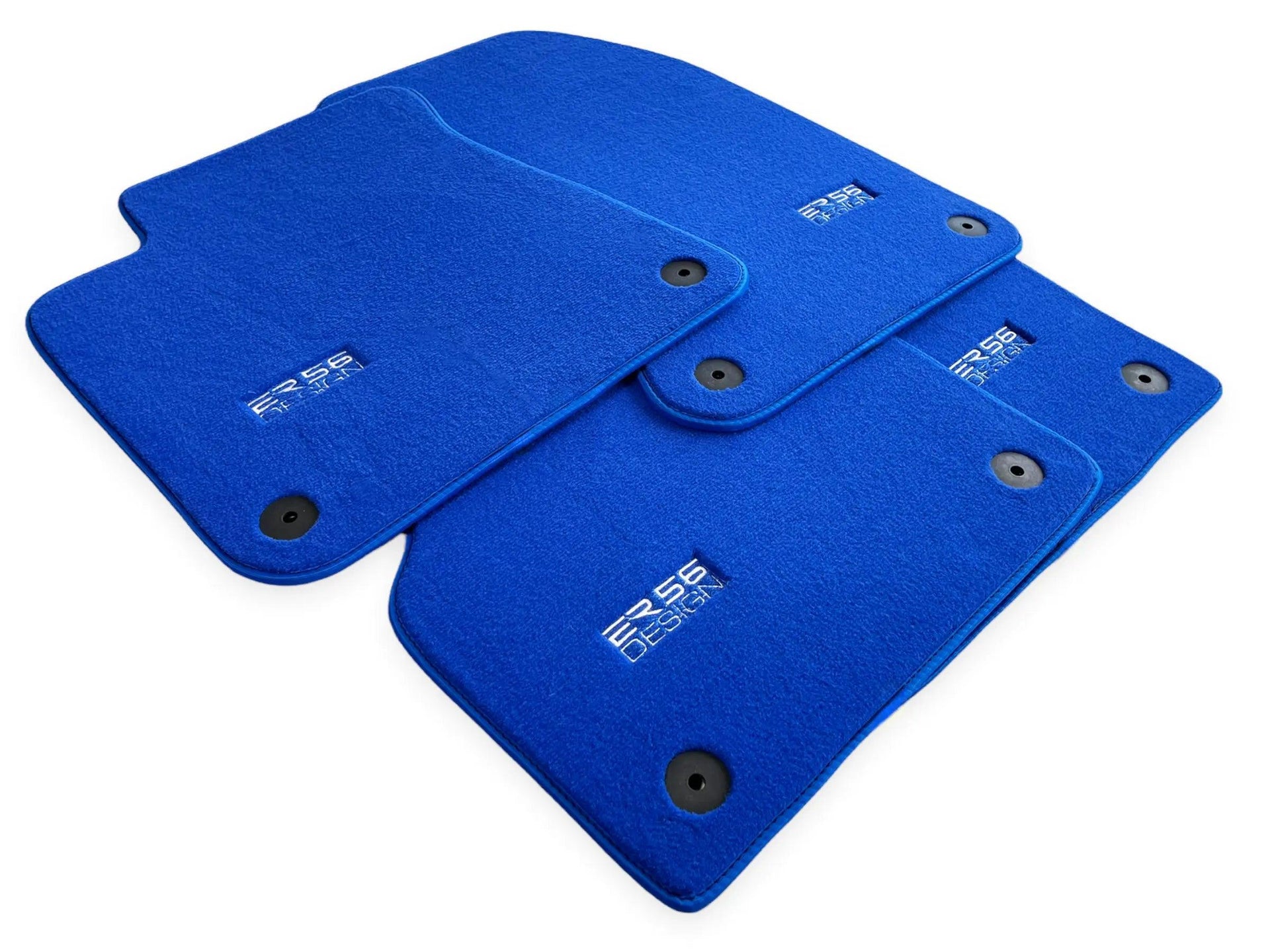 Blue Floor Mats for Audi Q5 FY Hybrid (2017-2023) | ER56 Design - AutoWin