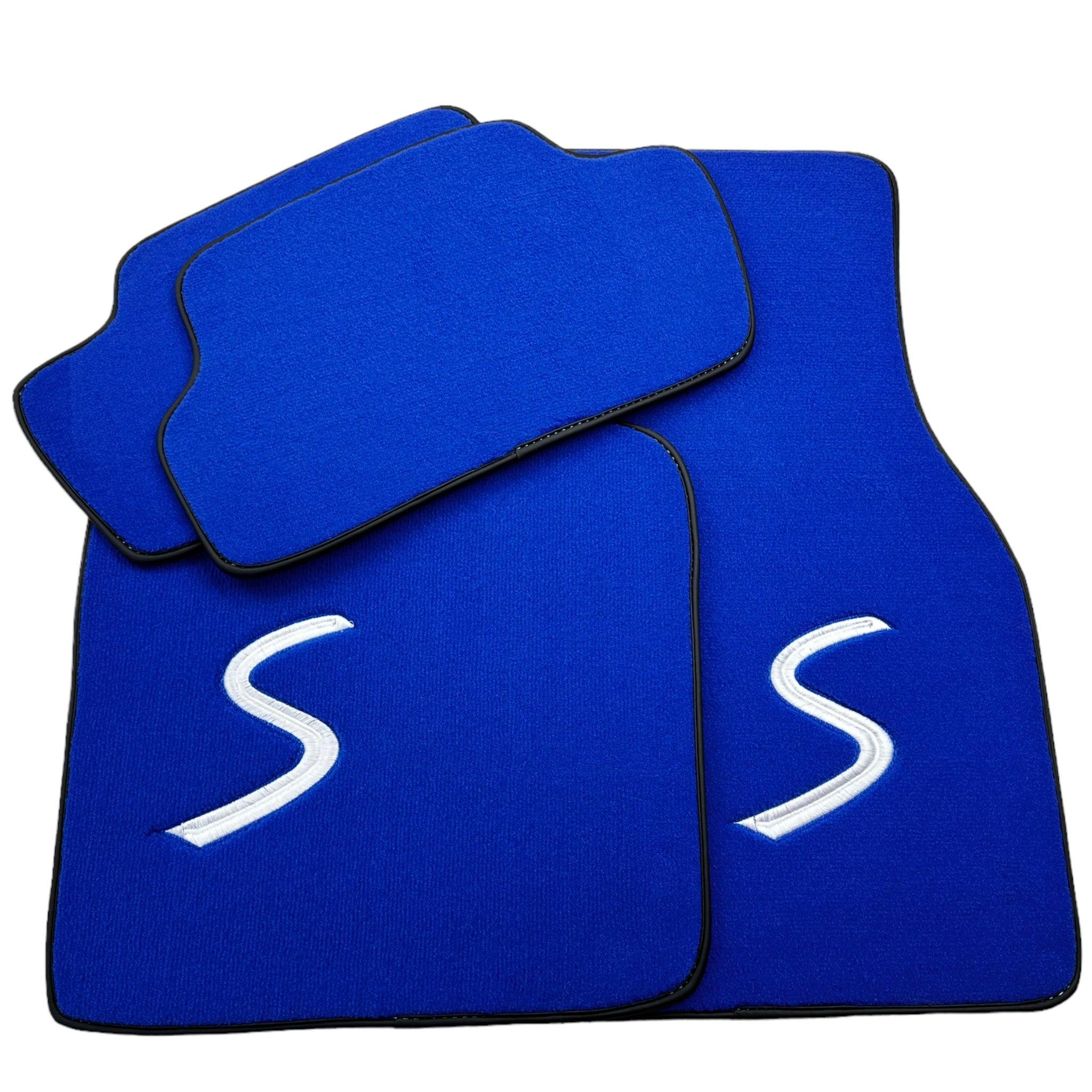 Blue Floor Mats for Mini Cooper / One R53 (2001-2007) Cooper S - AutoWin
