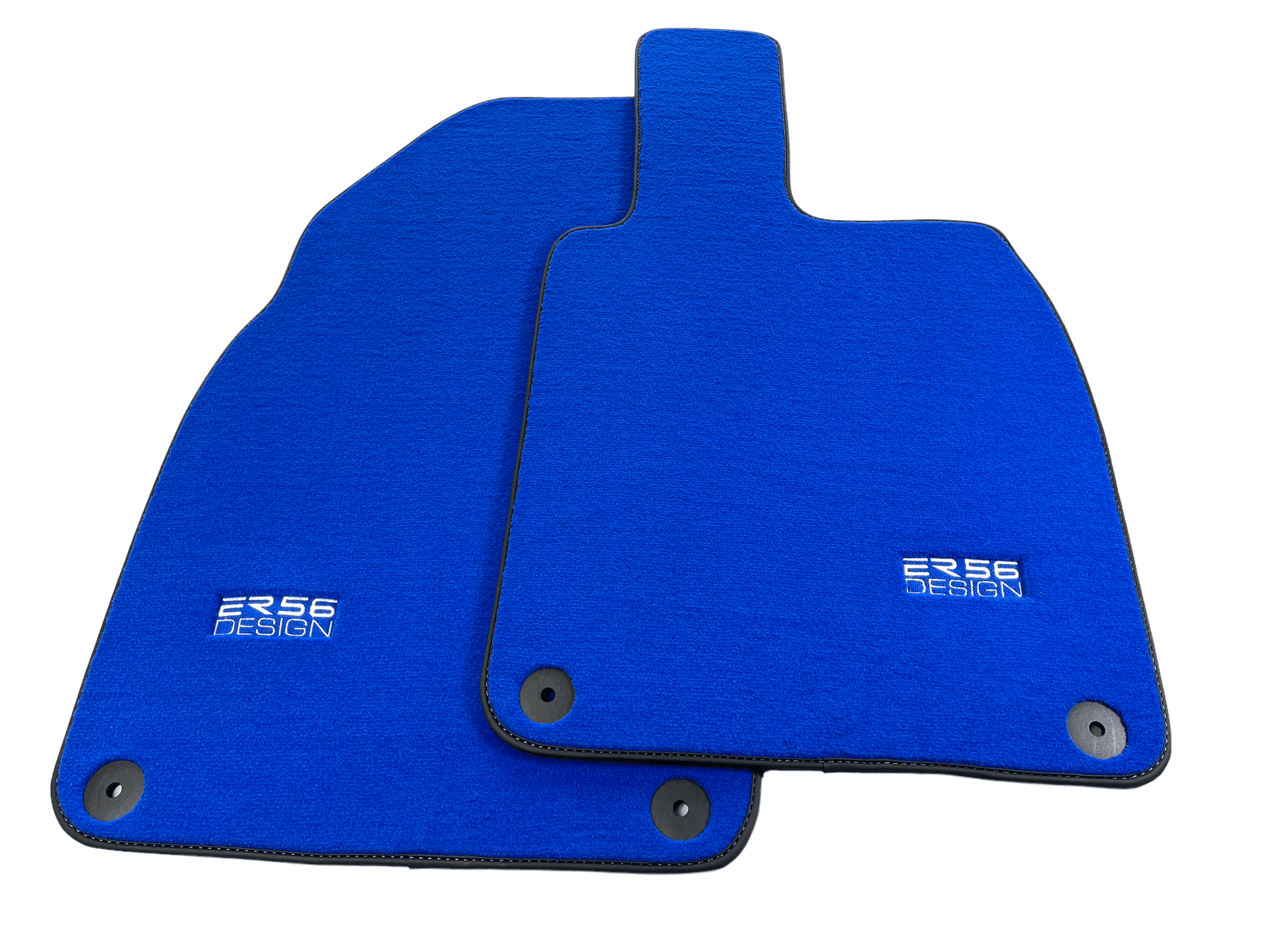 Blue Floor Mats for Porsche 981 Boxster (2013-2016) ER56 Design - AutoWin