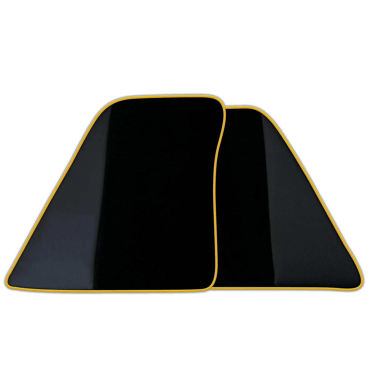 Custom Black Floor Mats for Ferrari 296 GTB (2022-2027) with Leather