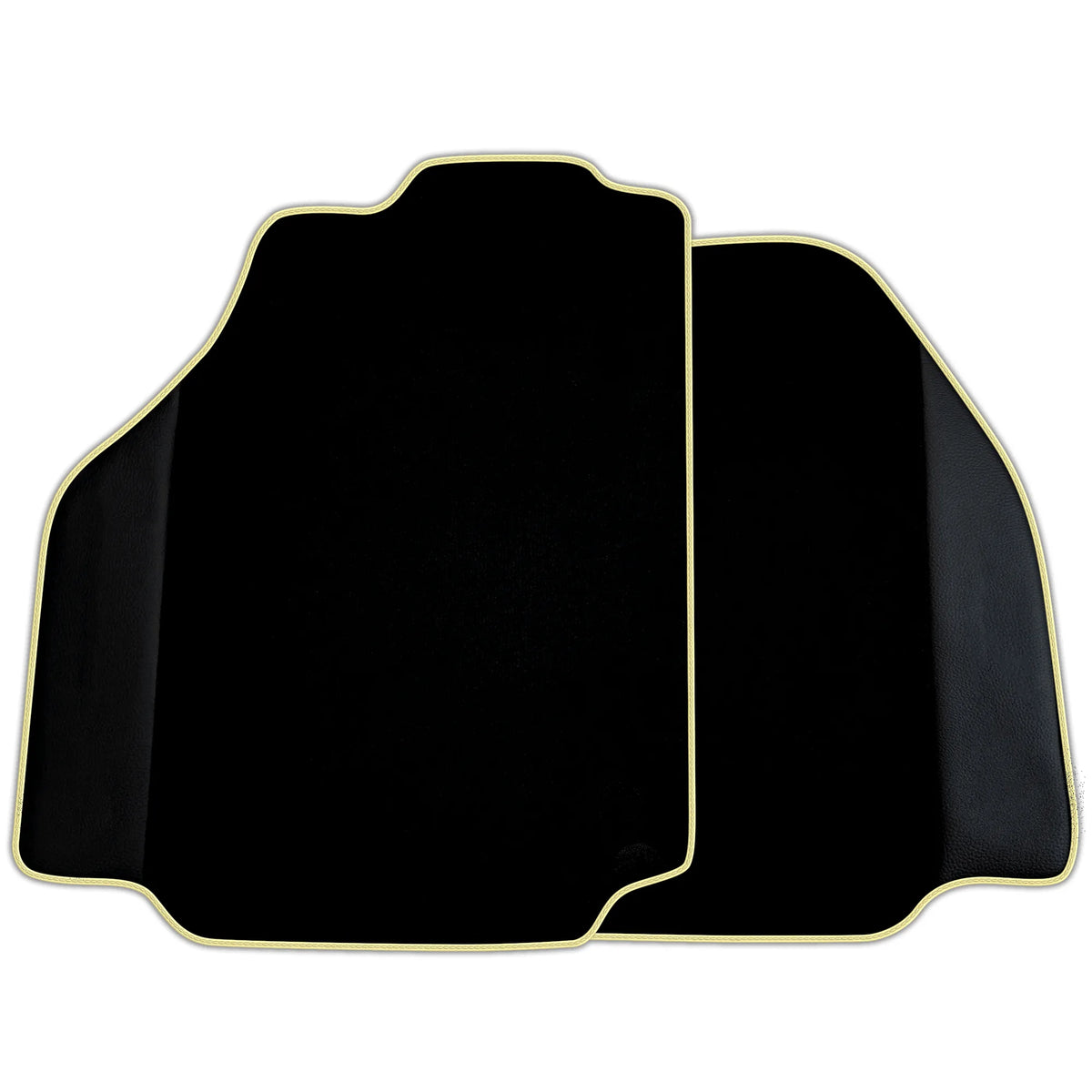 Custom Black Floor Mats for Ferrari 488 Pista Spider 2019-2021 with Leather | Various Trim Colors