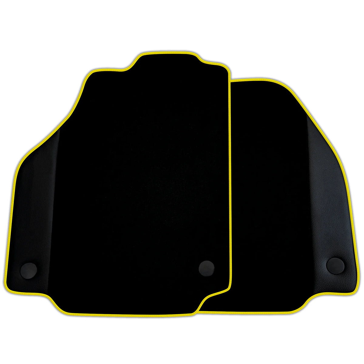 Custom Black Floor Mats for Ferrari F8 Spider (2019-2023) with Leather