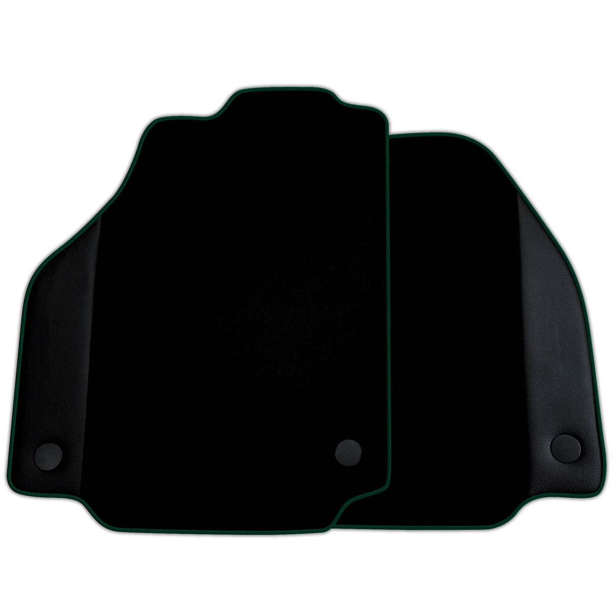 Custom Black Floor Mats for Ferrari F8 Tributo (2019-2022) with Leather | Various Trim Colors