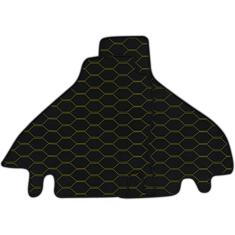 Alfombrillas de cuero personalizables con patrón Divario para Ferrari Testarossa (1984-1996)