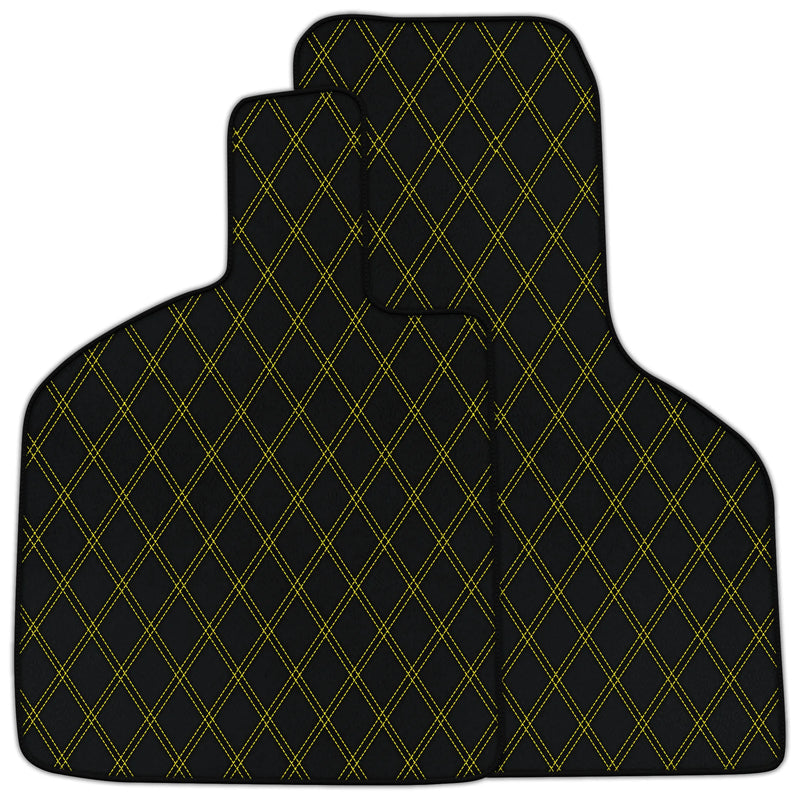 Customizable Leather Floor Mats with Double Diamond Pattern for Lamborghini Huracan STO (2021-2024)
