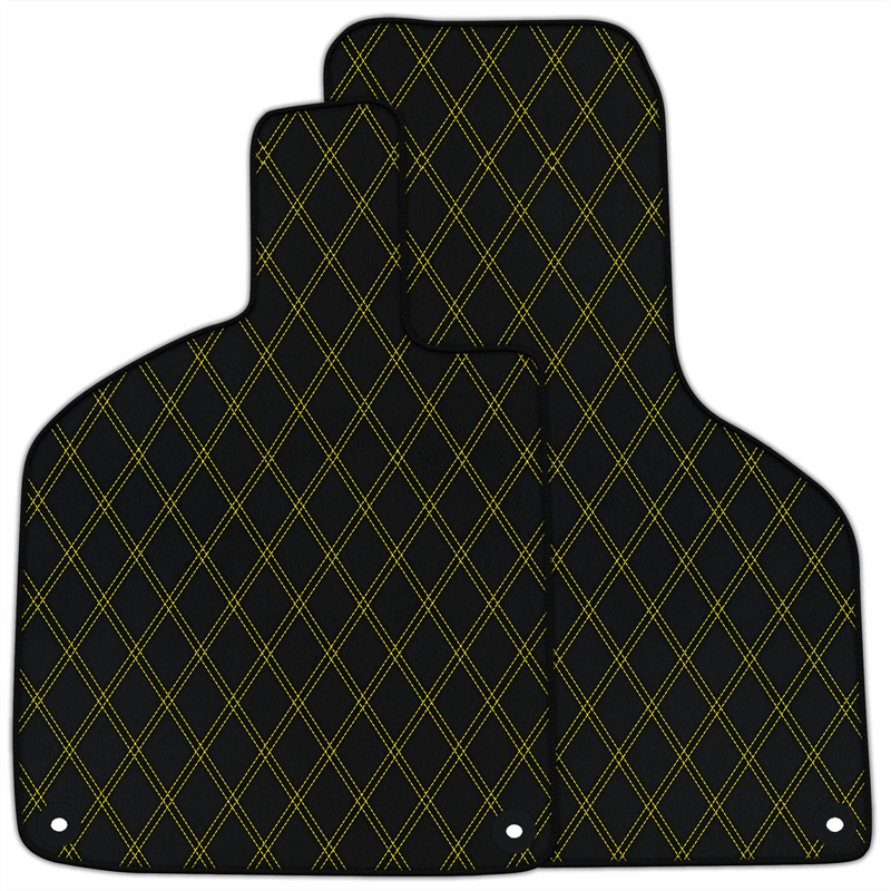 Tapis de sol en cuir personnalisables avec motif double