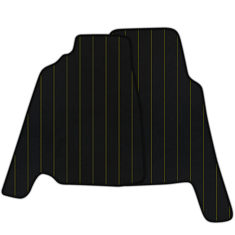 Tappetini in pelle personalizzabili con motivo a righe per
